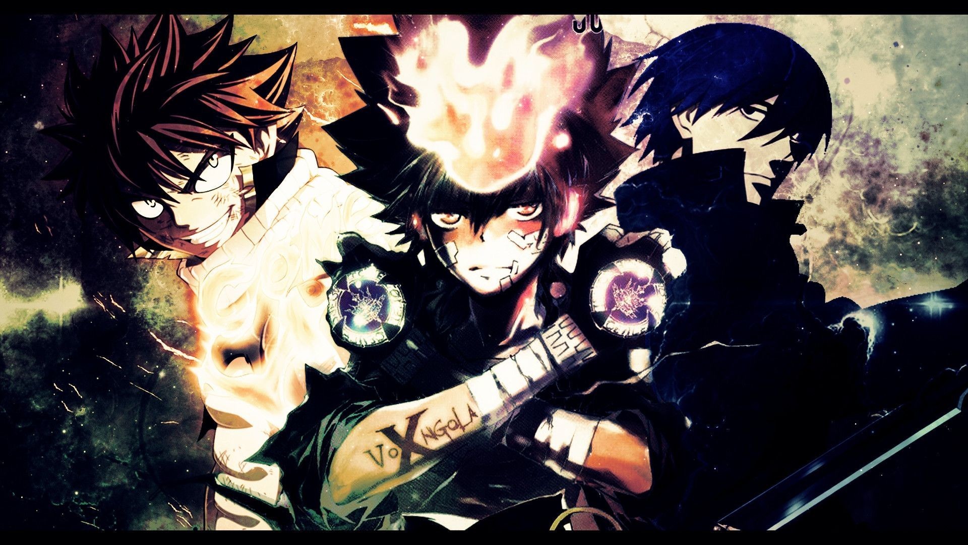 Tsunayoshi Sawada, Katekyo Hitman Reborn!, Fiamme, Full HD, sfondo Windows 11