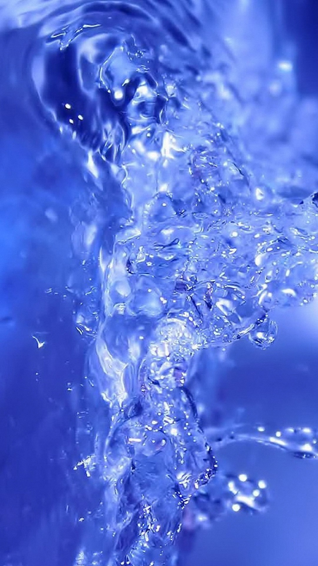 Splash d'acqua, Blu, Astratto, sfondo per iPhone e Android