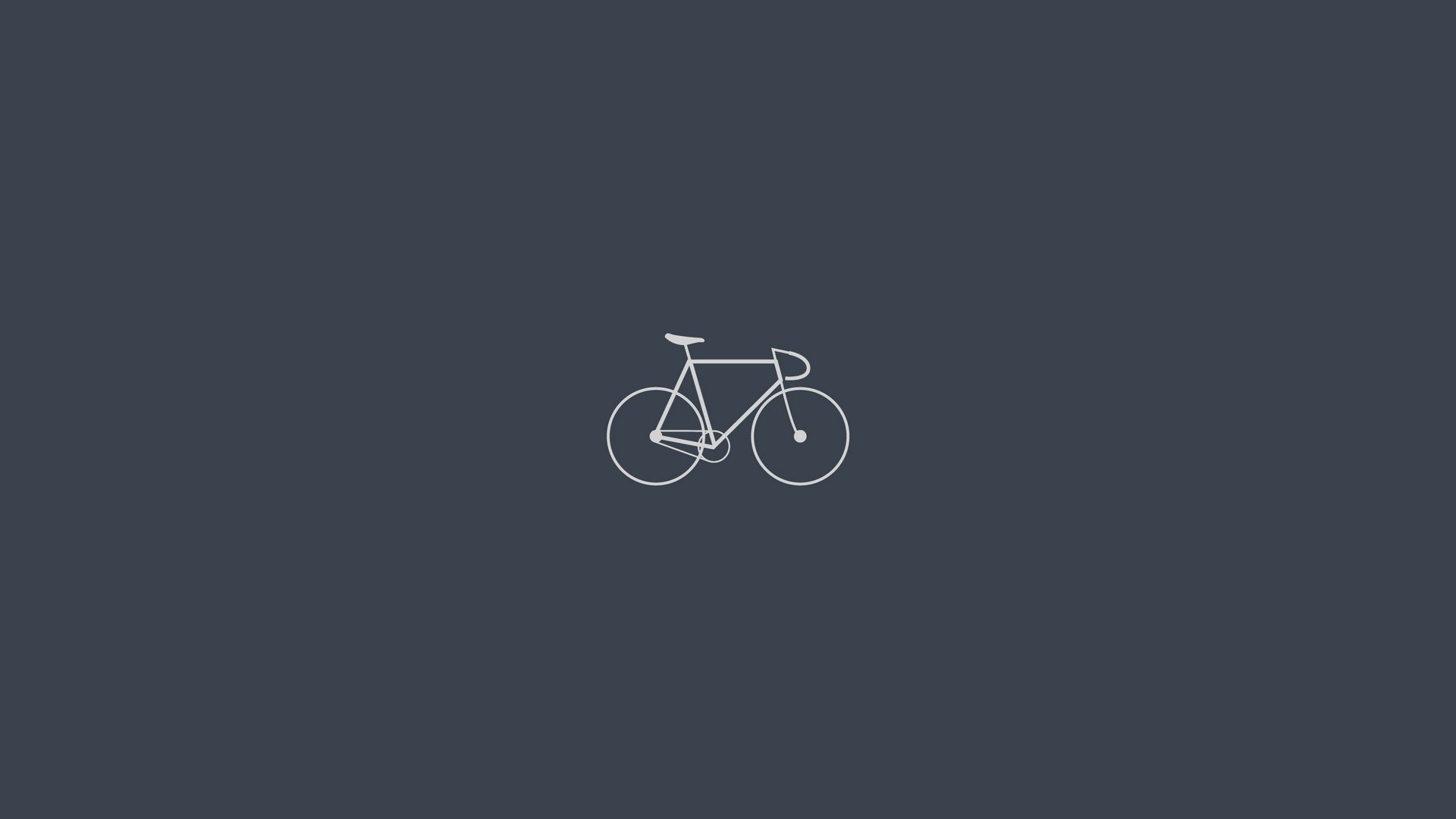 Bicicletta, Disegno al tratto, Grigio, Minimalista, Full HD, sfondo per PC e portatile