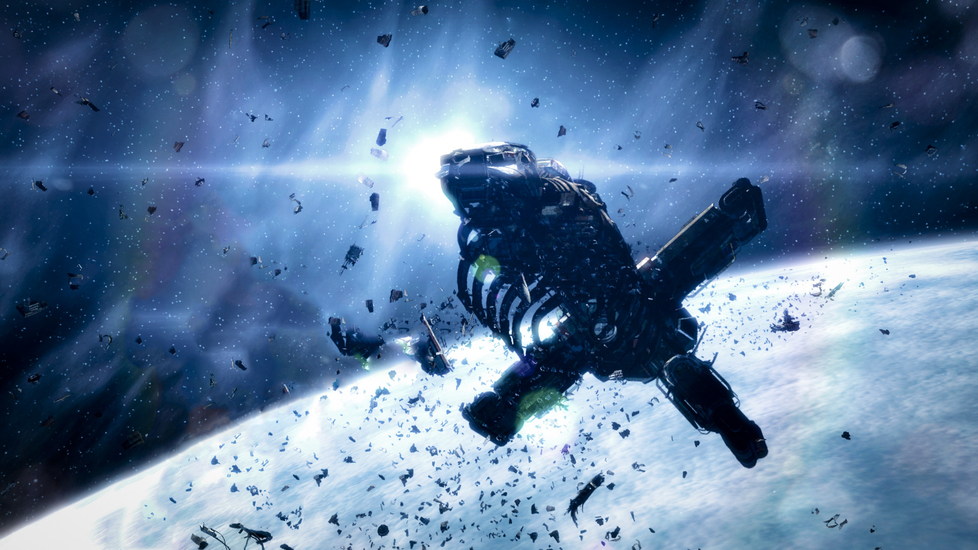 Isaac Clarke, Dead Space 3, Spazio, Detriti, Pianeta, Full HD 1080p, sfondo desktop
