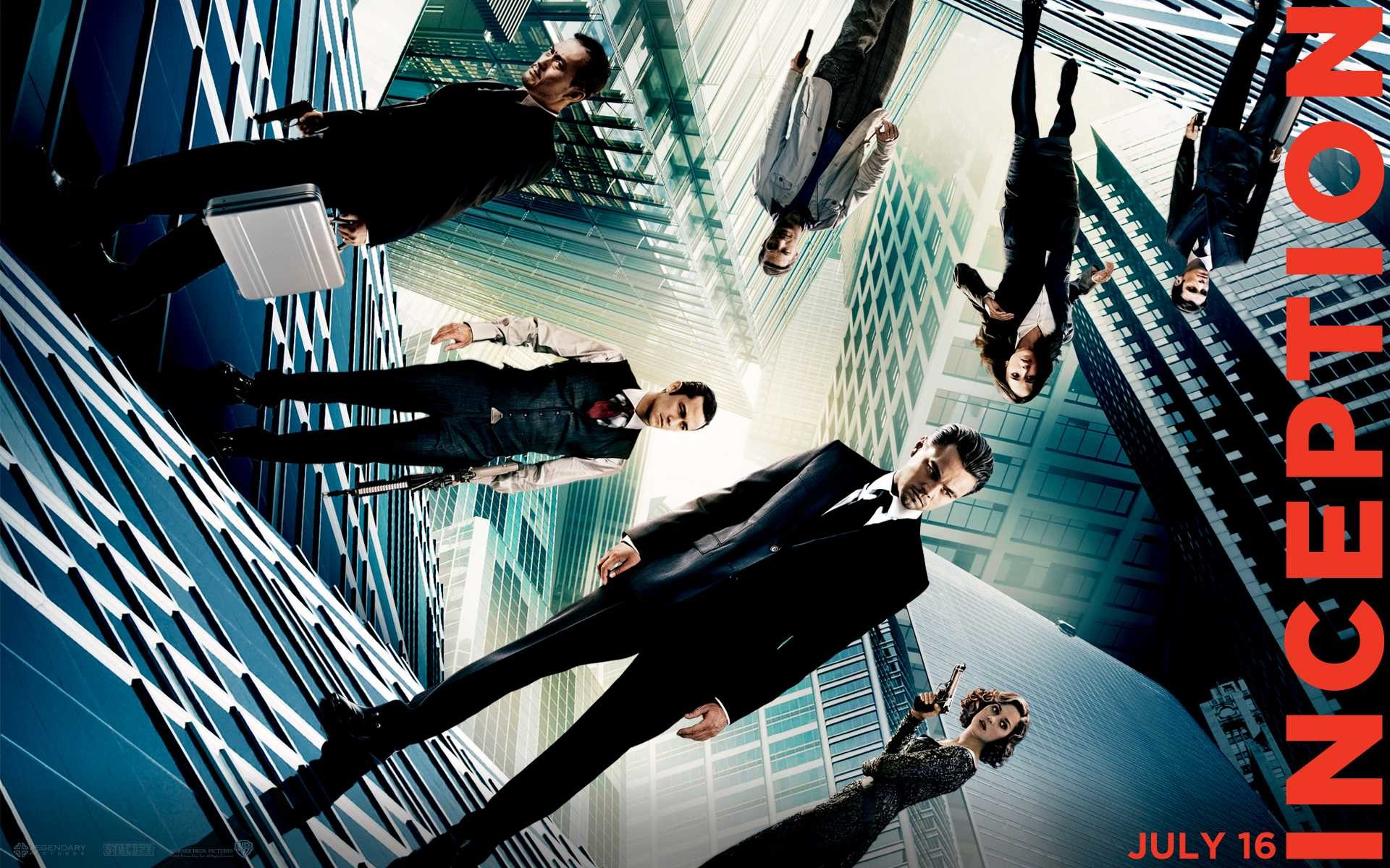 Inception, Leonardo DiCaprio, Joseph Gordon-Levitt, Locandina, Gravità zero, sfondo per PC