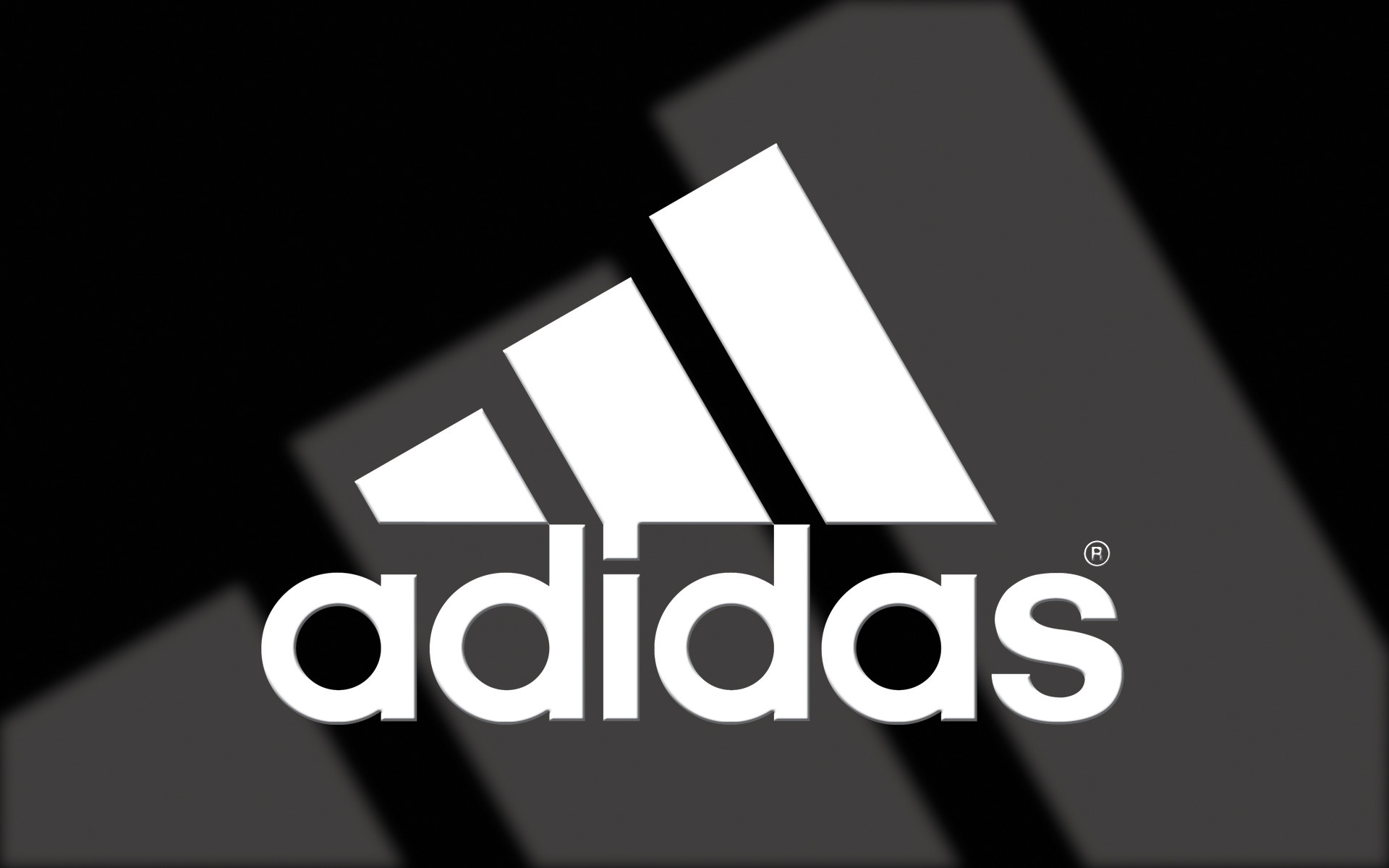 Adidas, Logo Performance, Bianco e nero, 1920x1200, wallpaper desktop