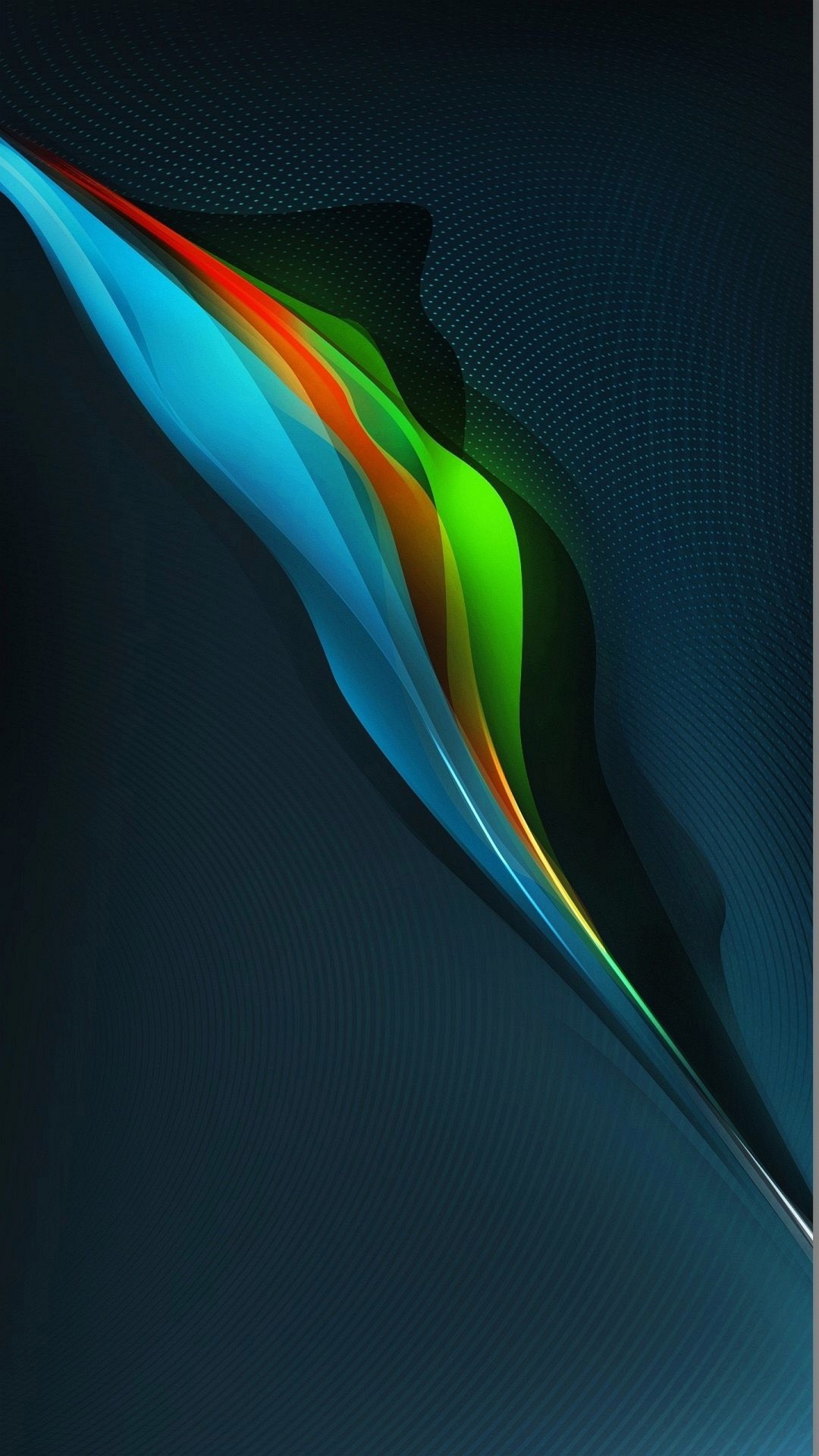 Arte astratta, Colori arcobaleno, Sfondo scuro, Full HD, schermata di blocco del cellulare