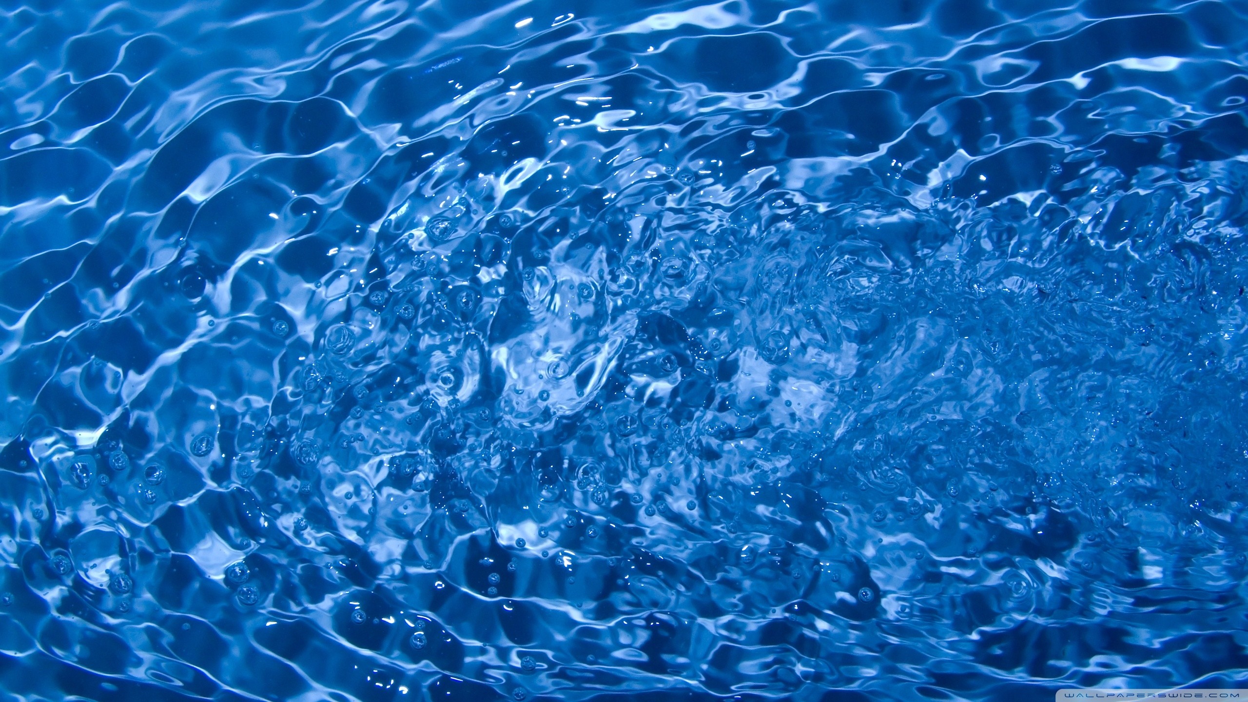 Acqua, Increspature, Blu, 2K, sfondo per PC