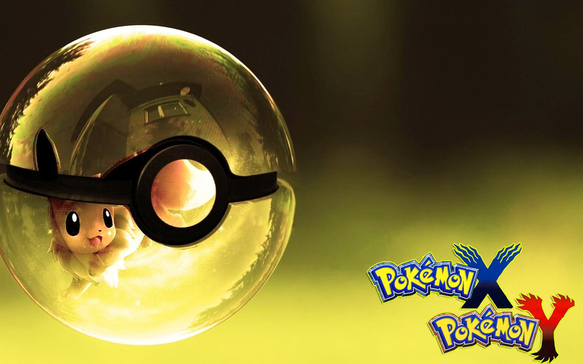 Poké Ball, Eevee, Pokémon X e Y, Pokémon, Vetro, 1920x1200, sfondo MacBook Pro