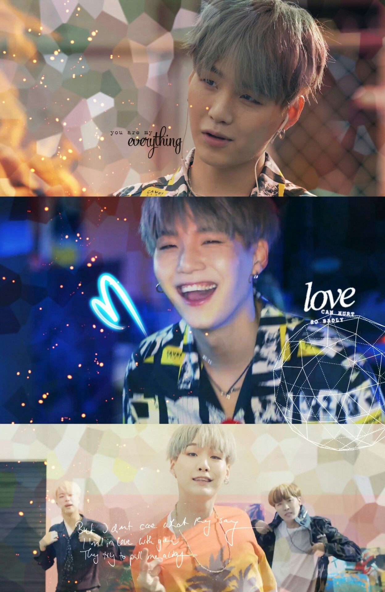 BTS, Collage, Primo piano, Full HD, sfondo verticale per cellulare