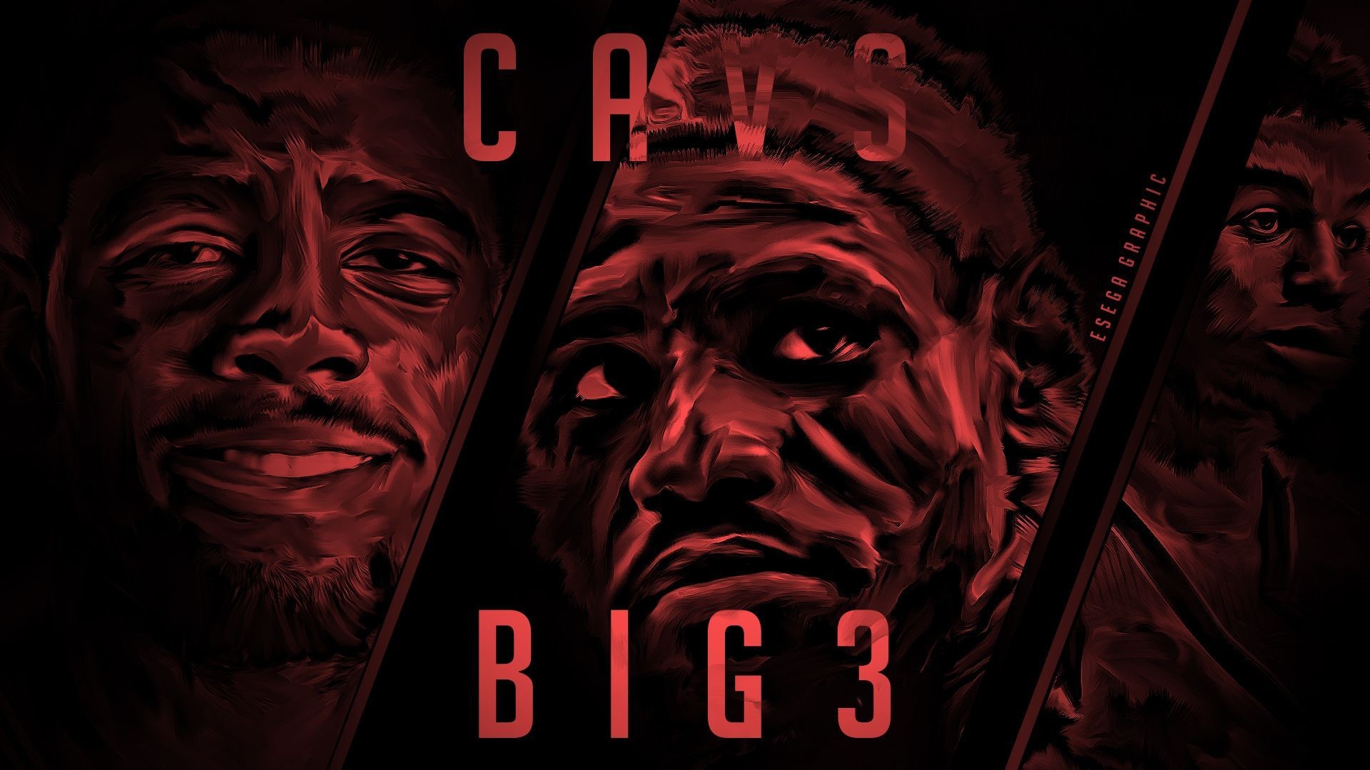 Cleveland Cavaliers, LeBron James, Kyrie Irving, Kevin Love, Big 3, Bordeaux, immagine di sfondo