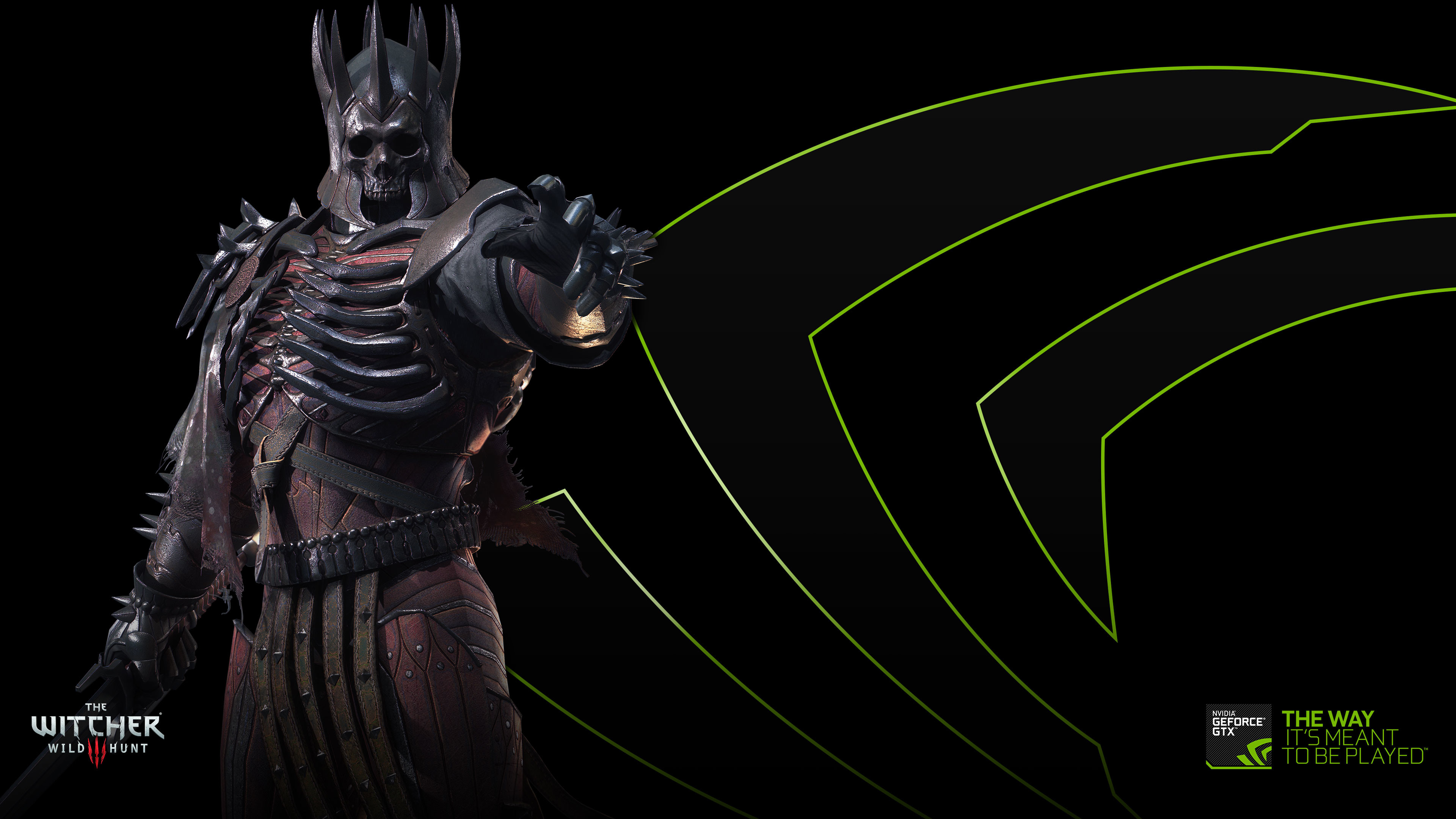 Eredin, Caccia Selvaggia, NVIDIA GeForce, The Witcher 3: Wild Hunt, sfondo desktop 2160p