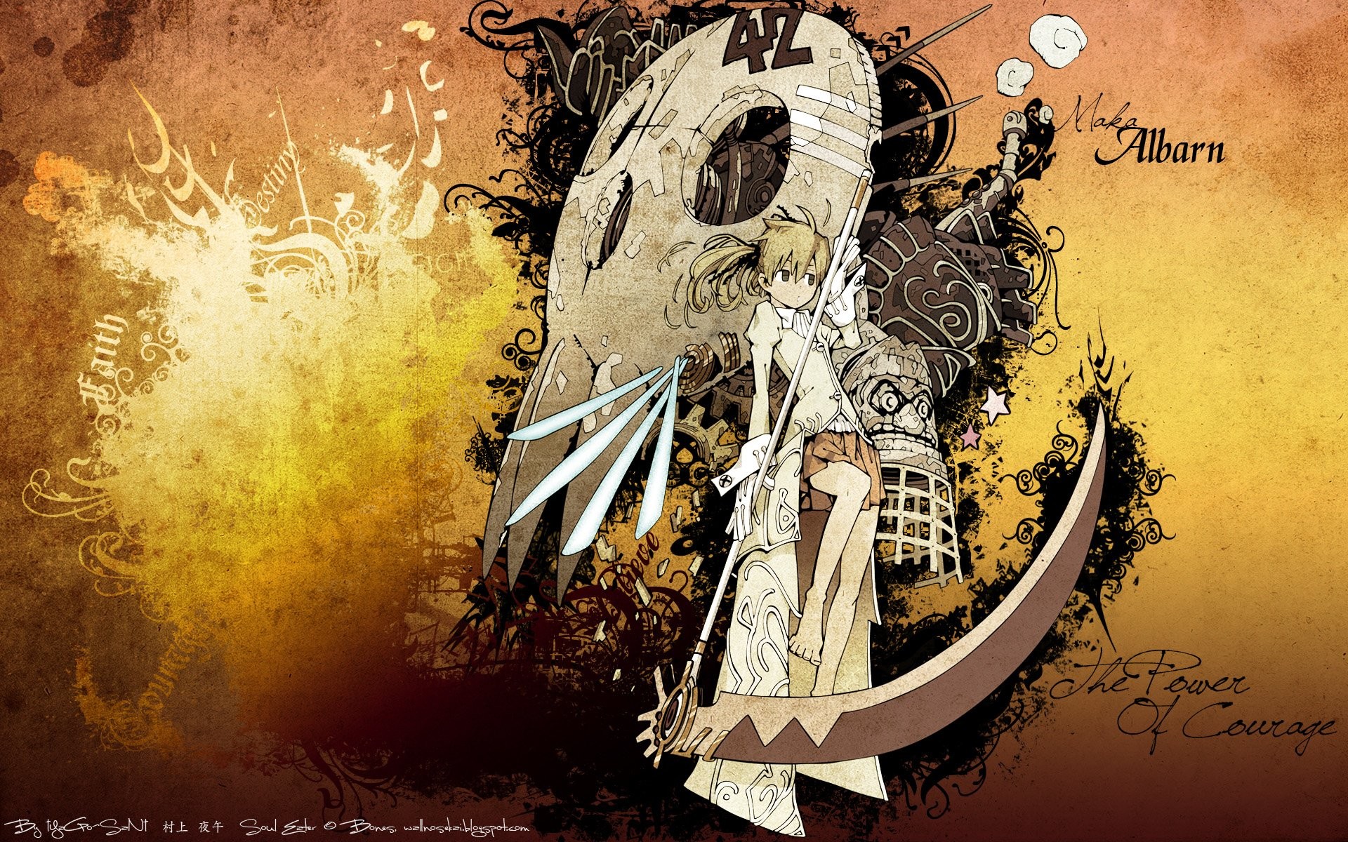 Maka Albarn, Soul Eater, Falce, Anime, 1920x1200, immagine di sfondo