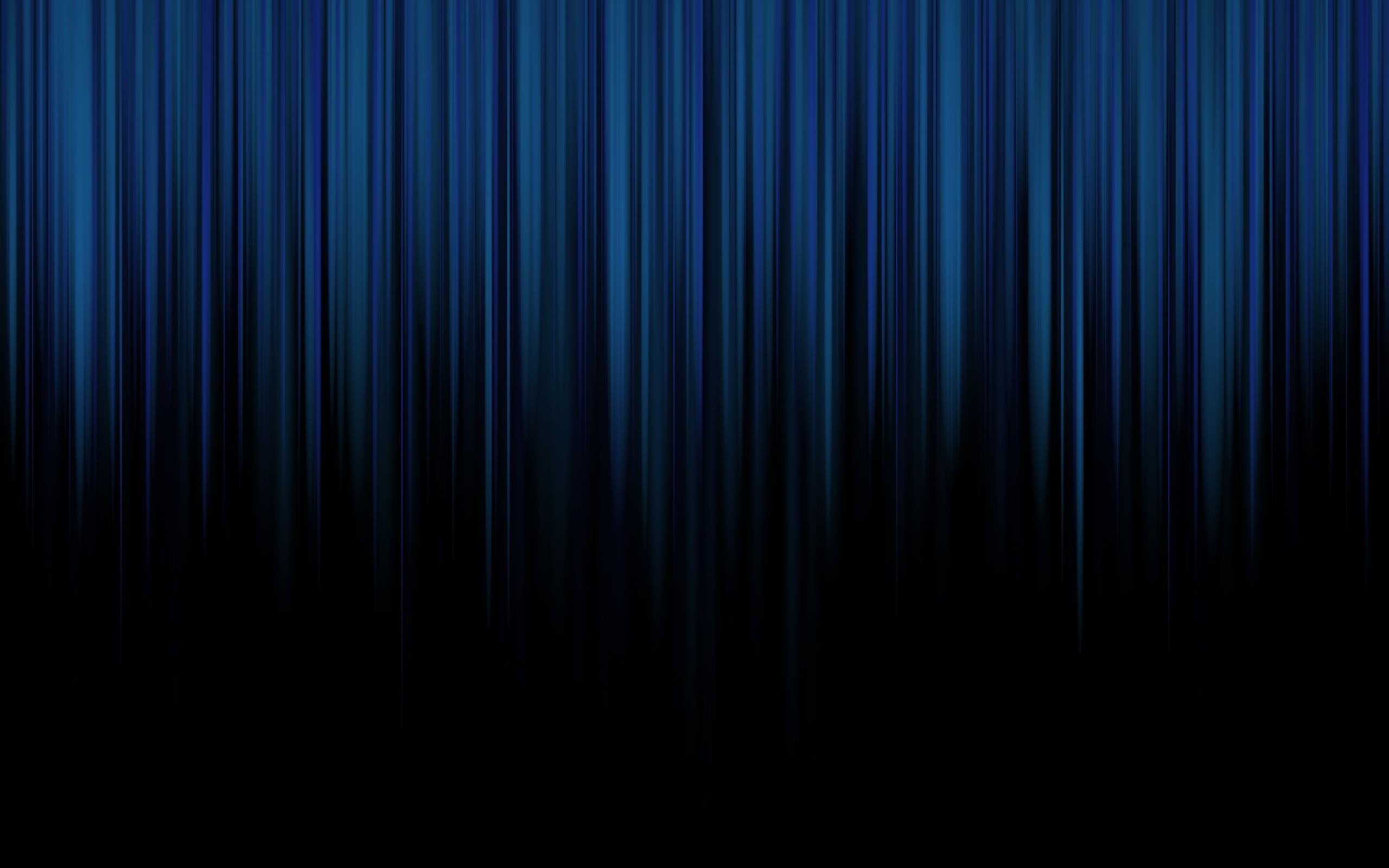 Strisce blu, Sfondo nero, Astratto, 2K, wallpaper per portatile