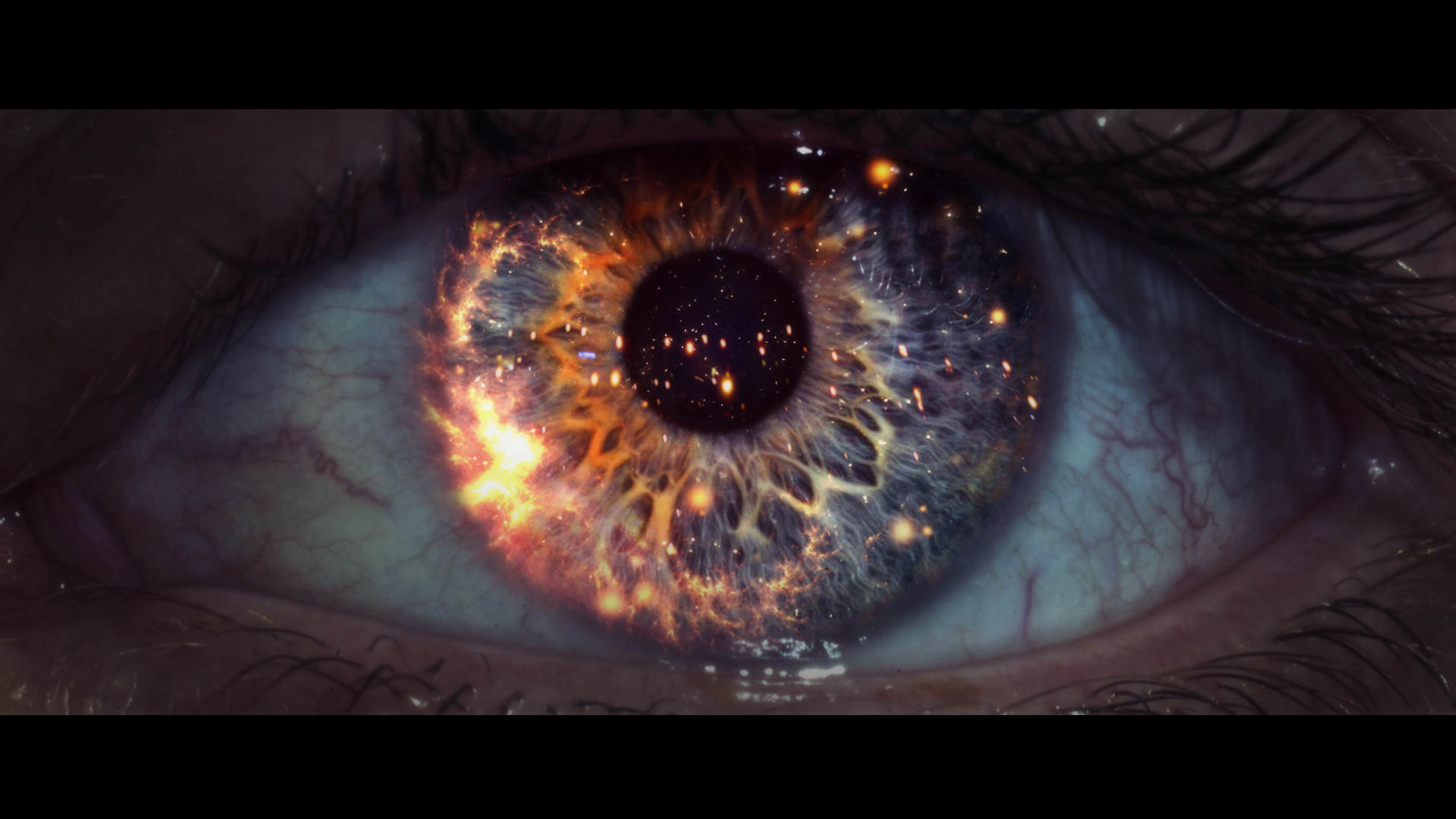 Blade Runner, Occhio, Iride, Primo piano, 16:9 Full HD, wallpaper widescreen