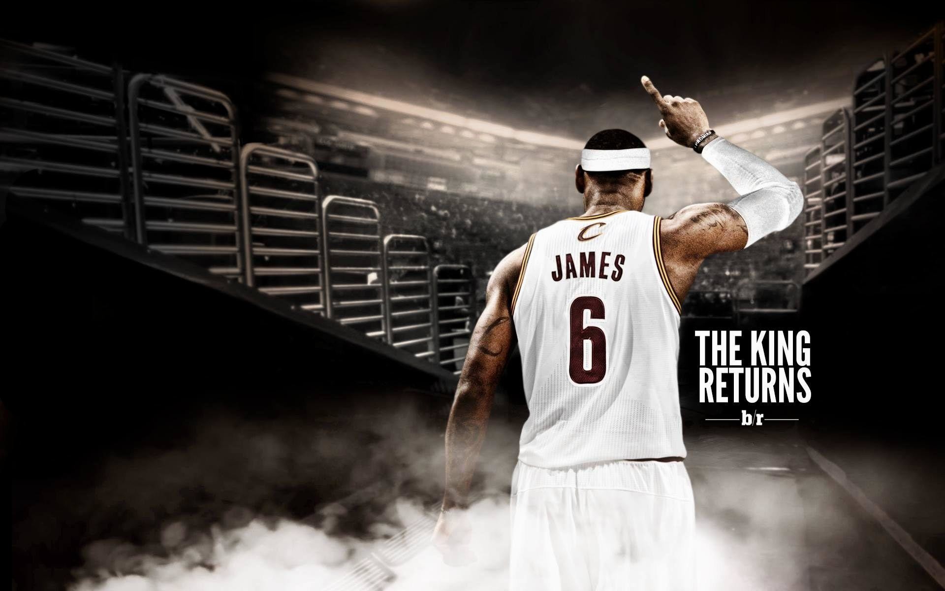 LeBron James, Cleveland Cavaliers, The King Returns, Bleacher Report, Fumo, sfondo MacBook Pro