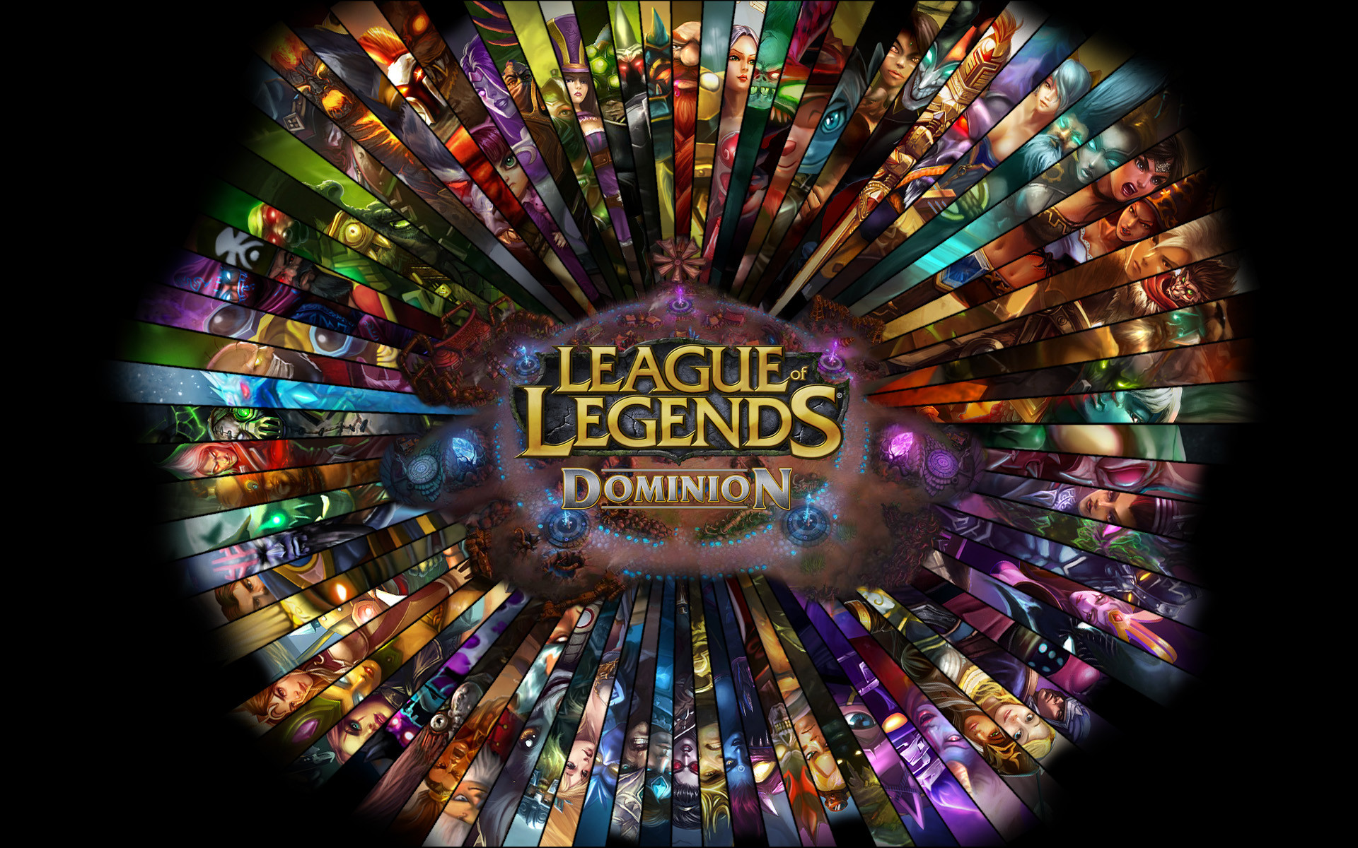 League of Legends: Dominion, League of Legends, Logo, Campioni, 1920x1200, immagine di sfondo