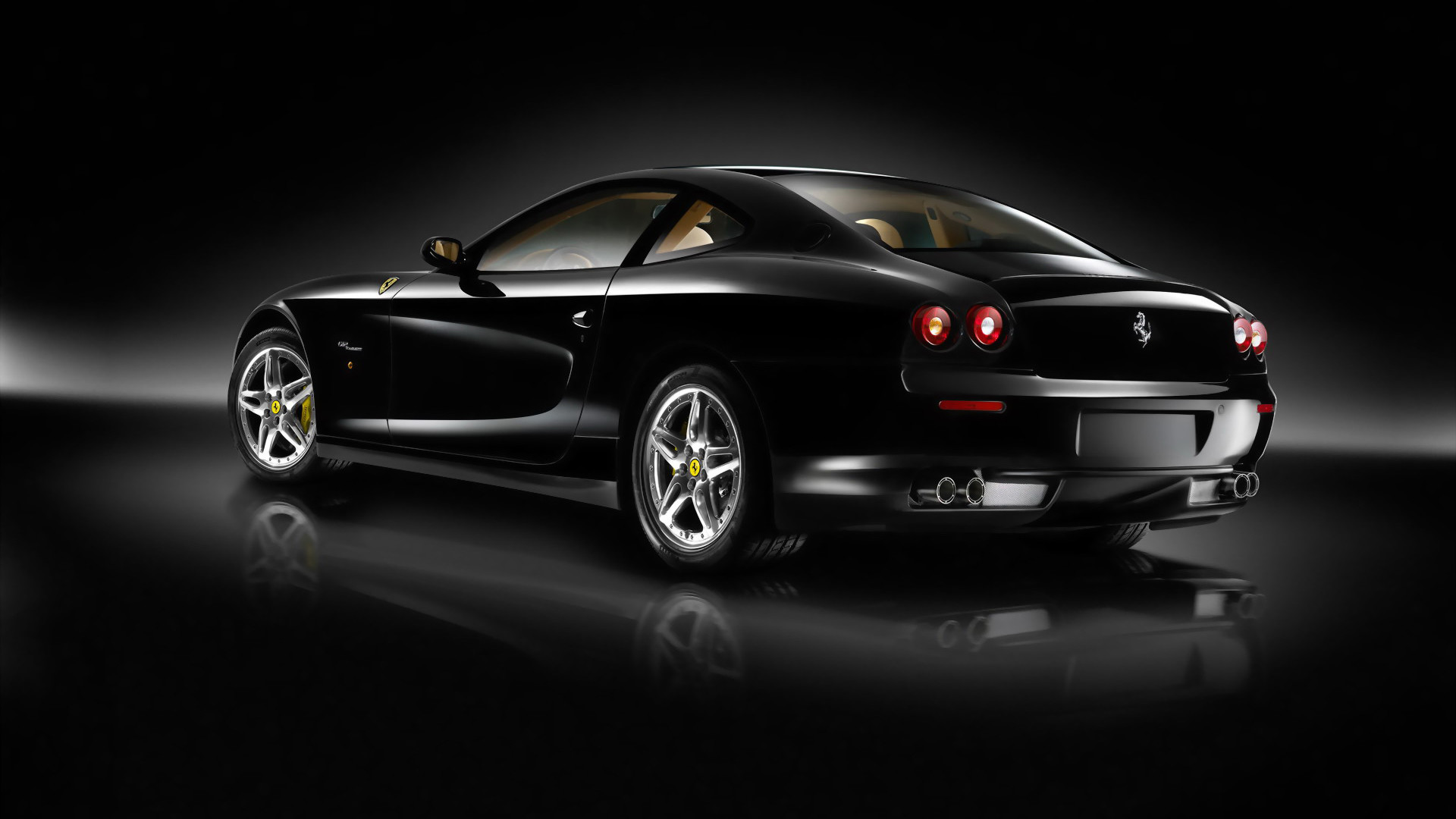 Ferrari 612 Scaglietti, Ferrari, Nero, Gran turismo, 1920x1080, immagine di sfondo