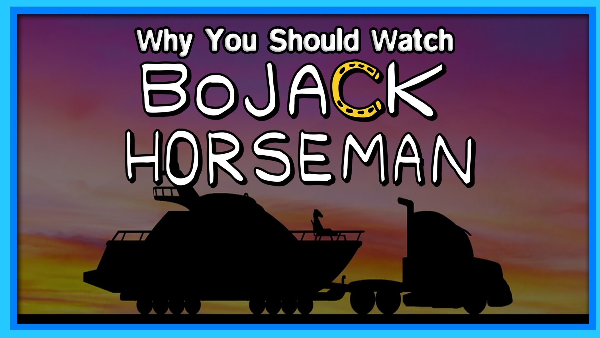 BoJack Horseman, Yacht, Camion, Titolo, Tramonto, 1920x1080, sfondo per PC