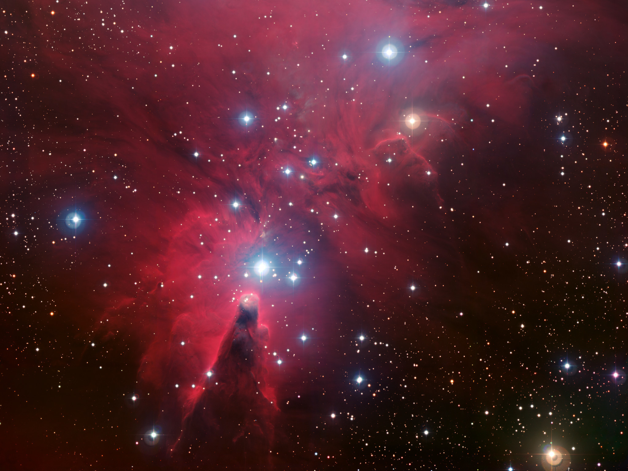 Nebulosa, Spazio, Stelle, Rosso, Astrofotografia, Full HD, schermata di blocco iPad
