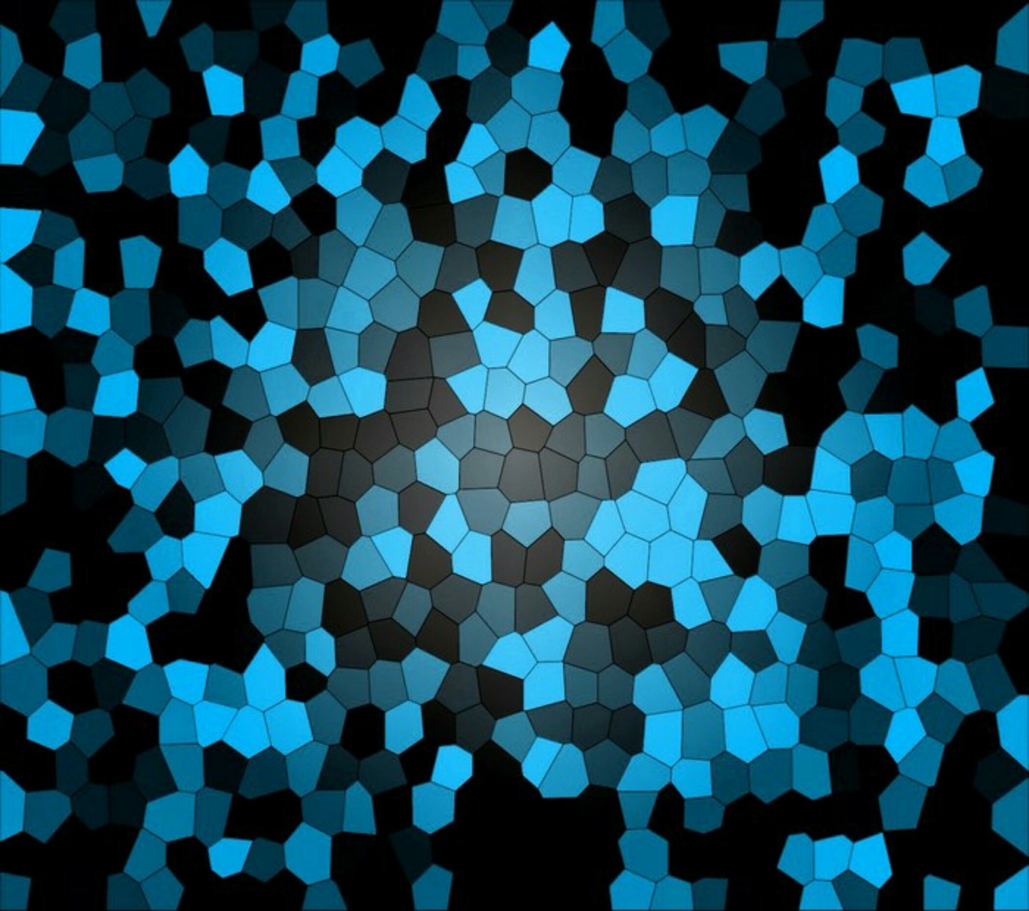 Mosaico, Poligoni, Azzurro, Astratto, sfondo schermata di blocco Android