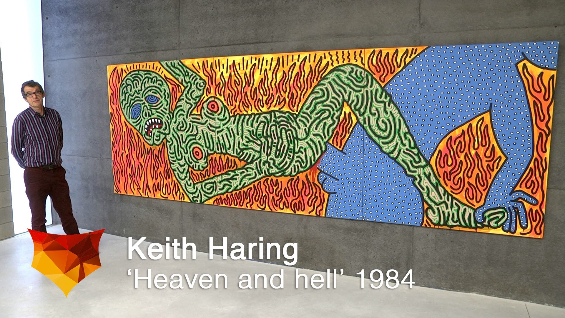 Keith Haring, Heaven and Hell, Dipinto, Museo, 1920x1080, sfondo per PC