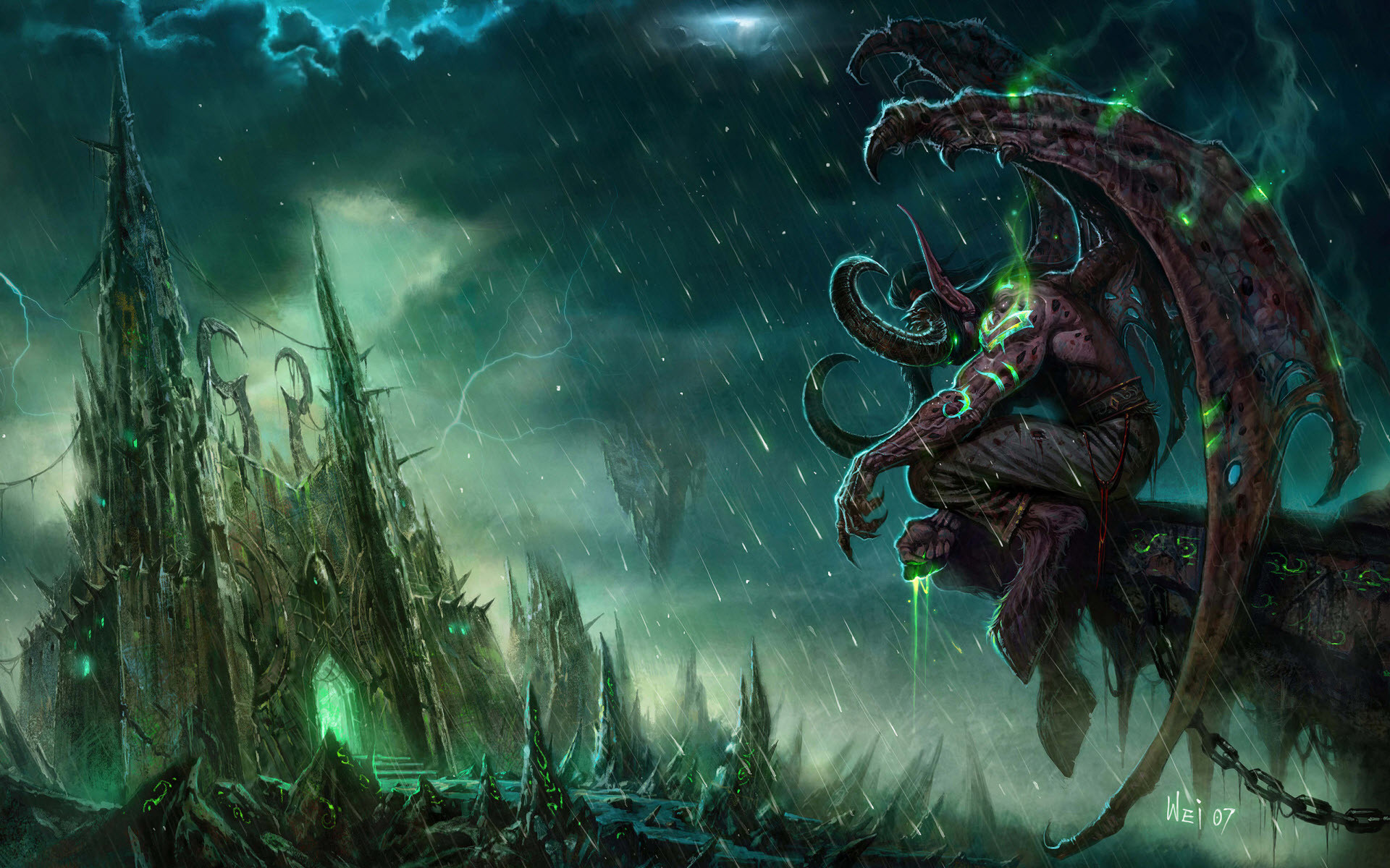 Illidan Grantempesta, World of Warcraft, Videogioco, Fantasy, Full HD, immagine di sfondo PC