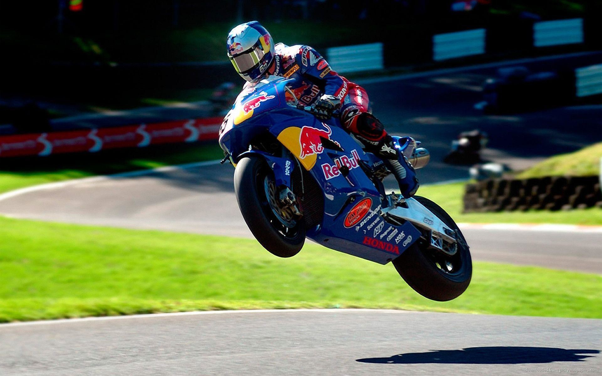 Red Bull, Superbike, Impennata, Pista, 1920x1200, wallpaper desktop