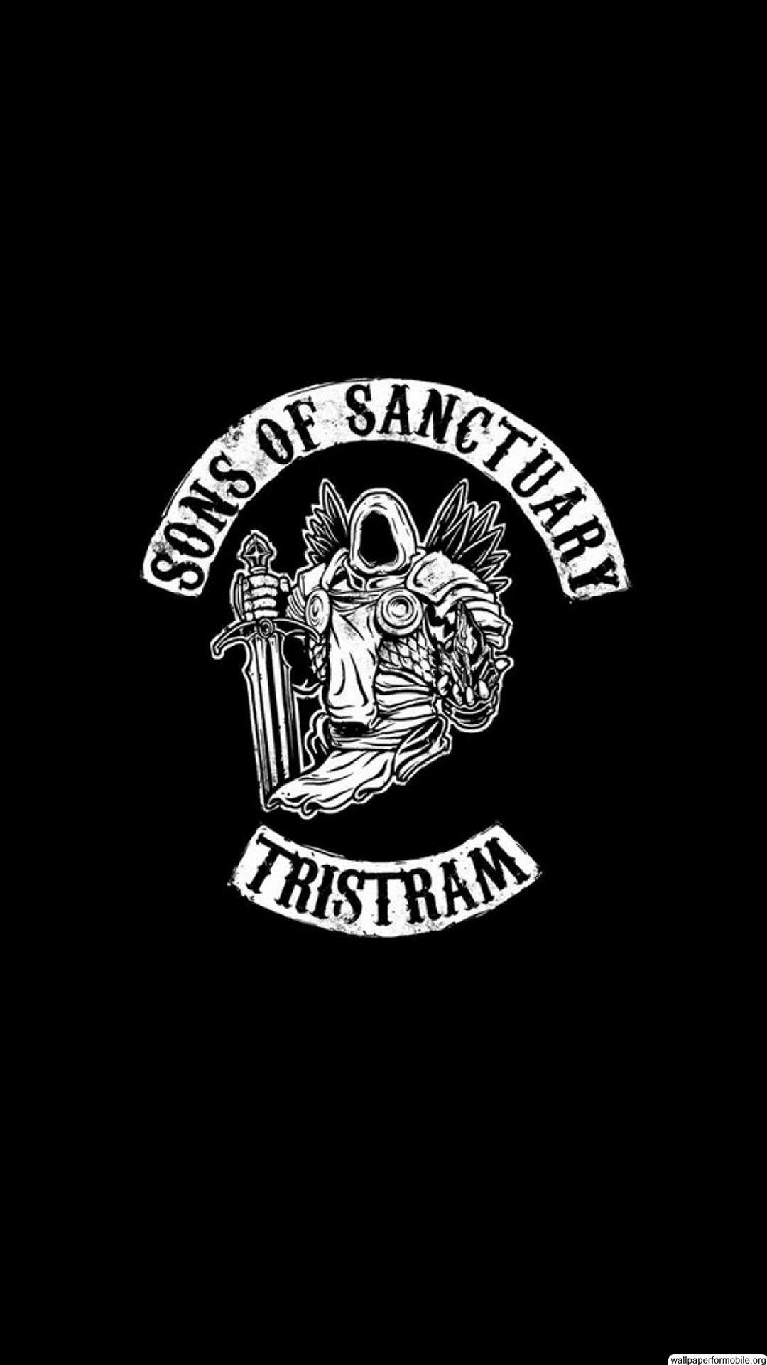 Sons of Sanctuary, Parodia, Sfondo nero, Full HD, schermata di blocco del cellulare