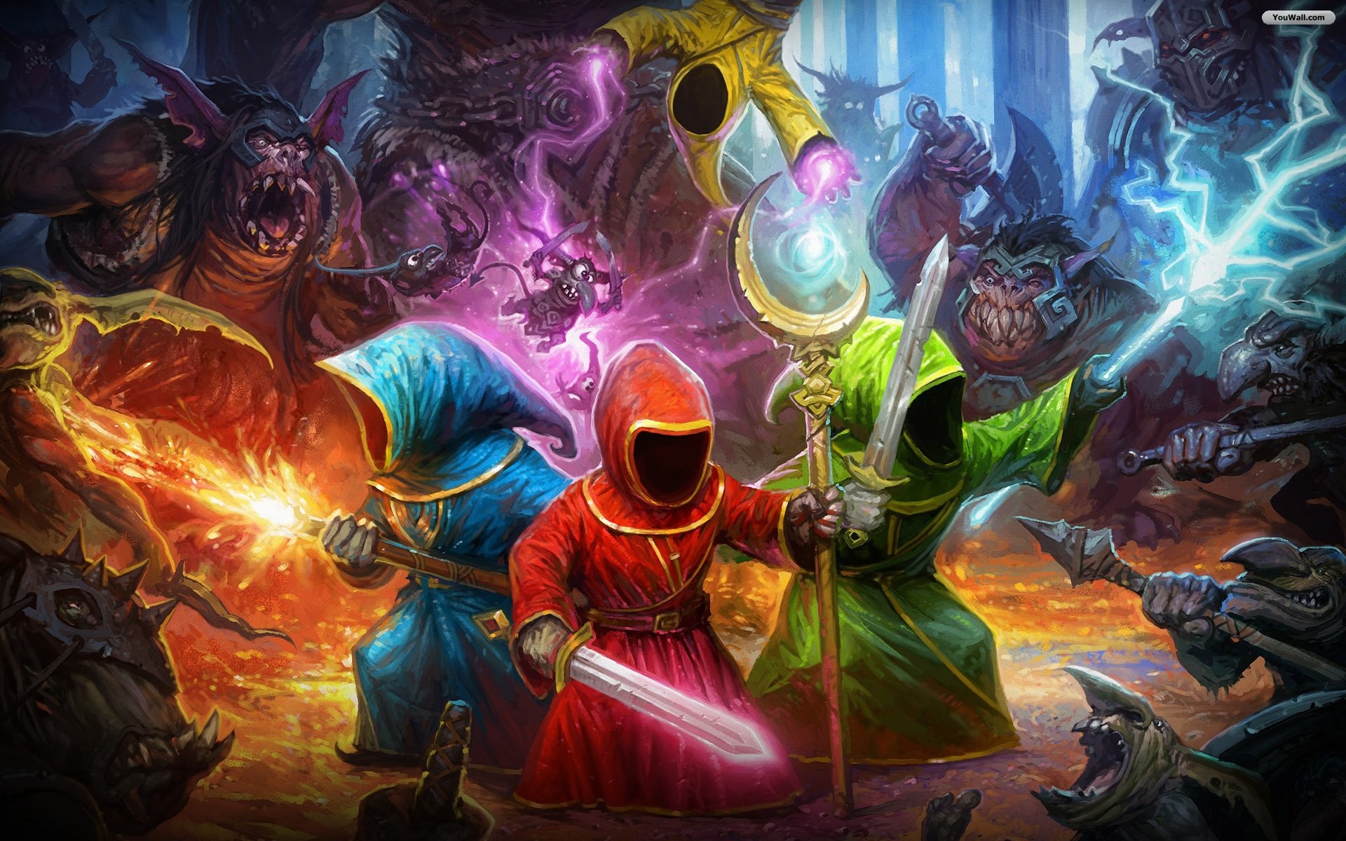 Magicka, Maghi, Battaglia, Incantesimi, Videogioco, 1920x1200, sfondo MacBook Pro