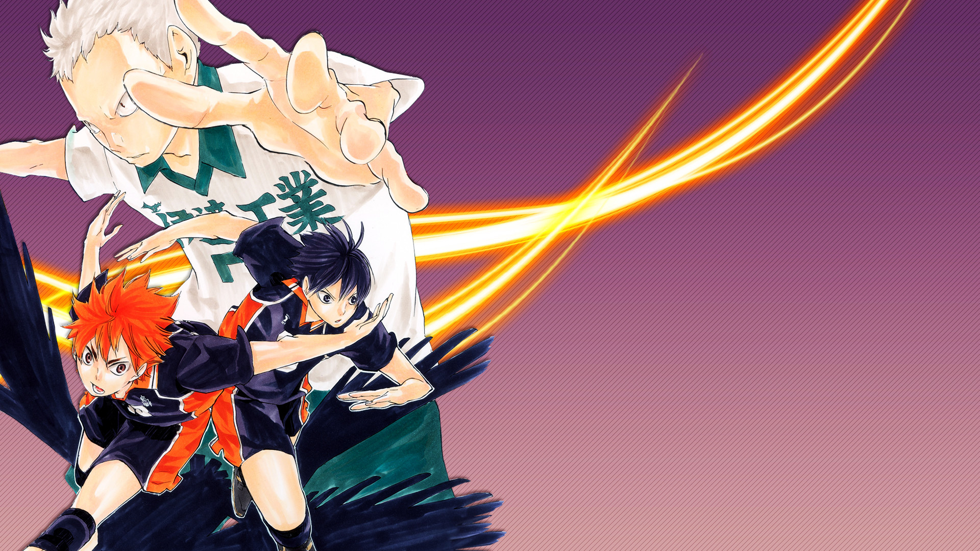 Shoyo Hinata, Tobio Kageyama, Haikyu!!, Schiacciata, Full HD 1080p, sfondo desktop