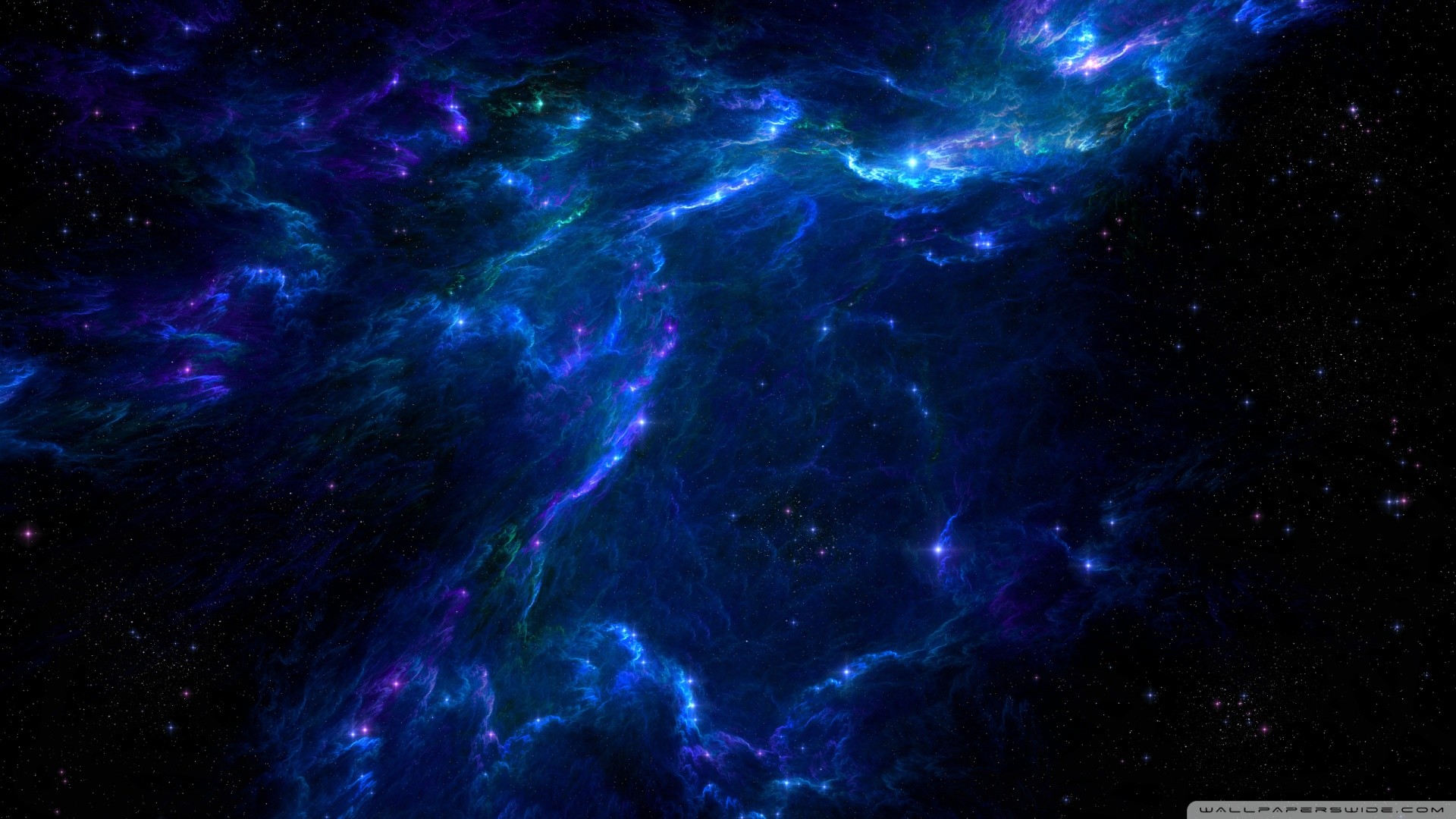 Nebulosa, Blu, Spazio profondo, Full HD 1080p, sfondo desktop