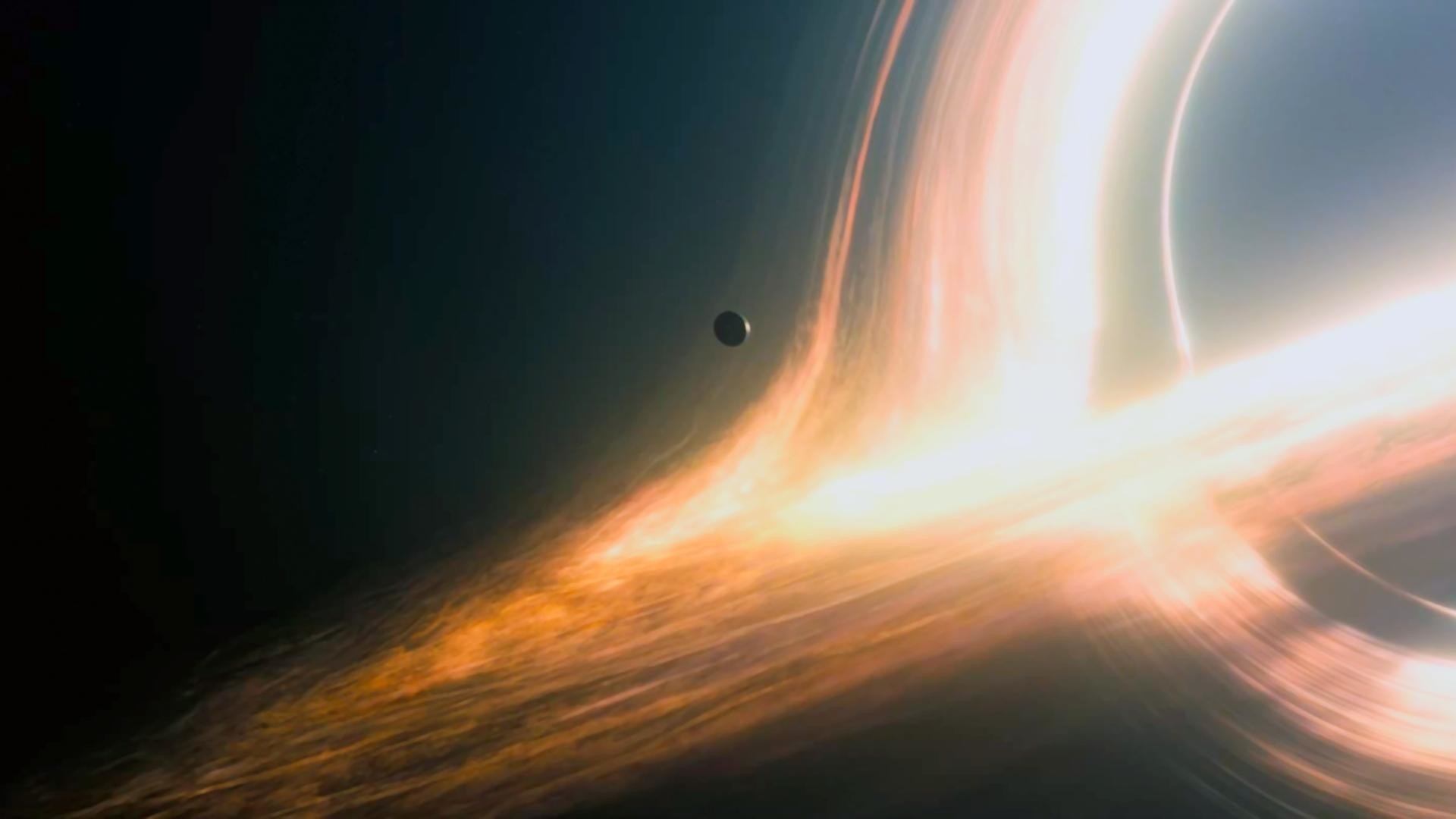 Interstellar, Gargantua, Buco nero, Disco di accrescimento, 1920x1080, sfondo per PC