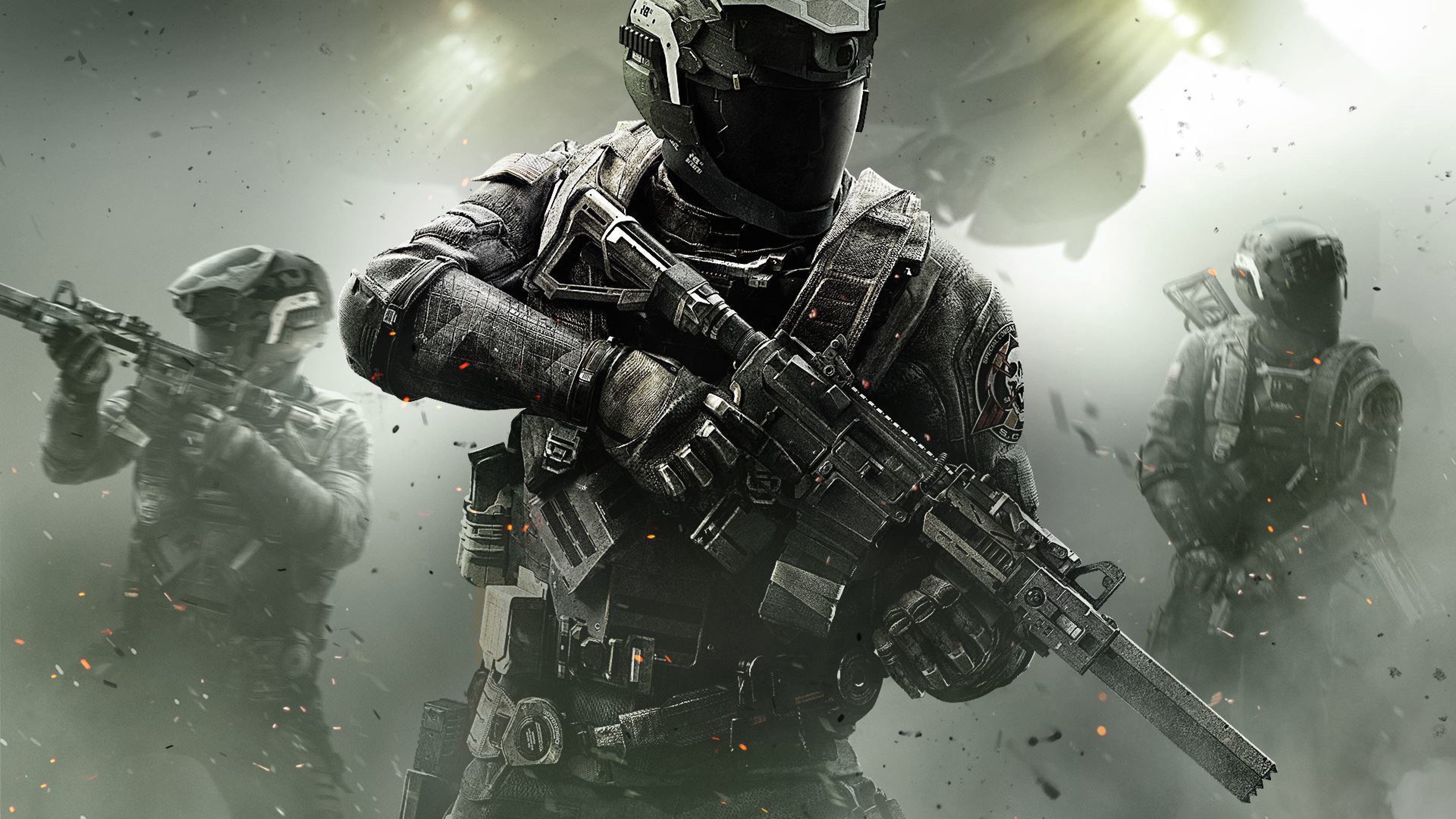 Call of Duty: Infinite Warfare, Call of Duty, Soldati, Fucile, Fumo, sfondo desktop 2160p