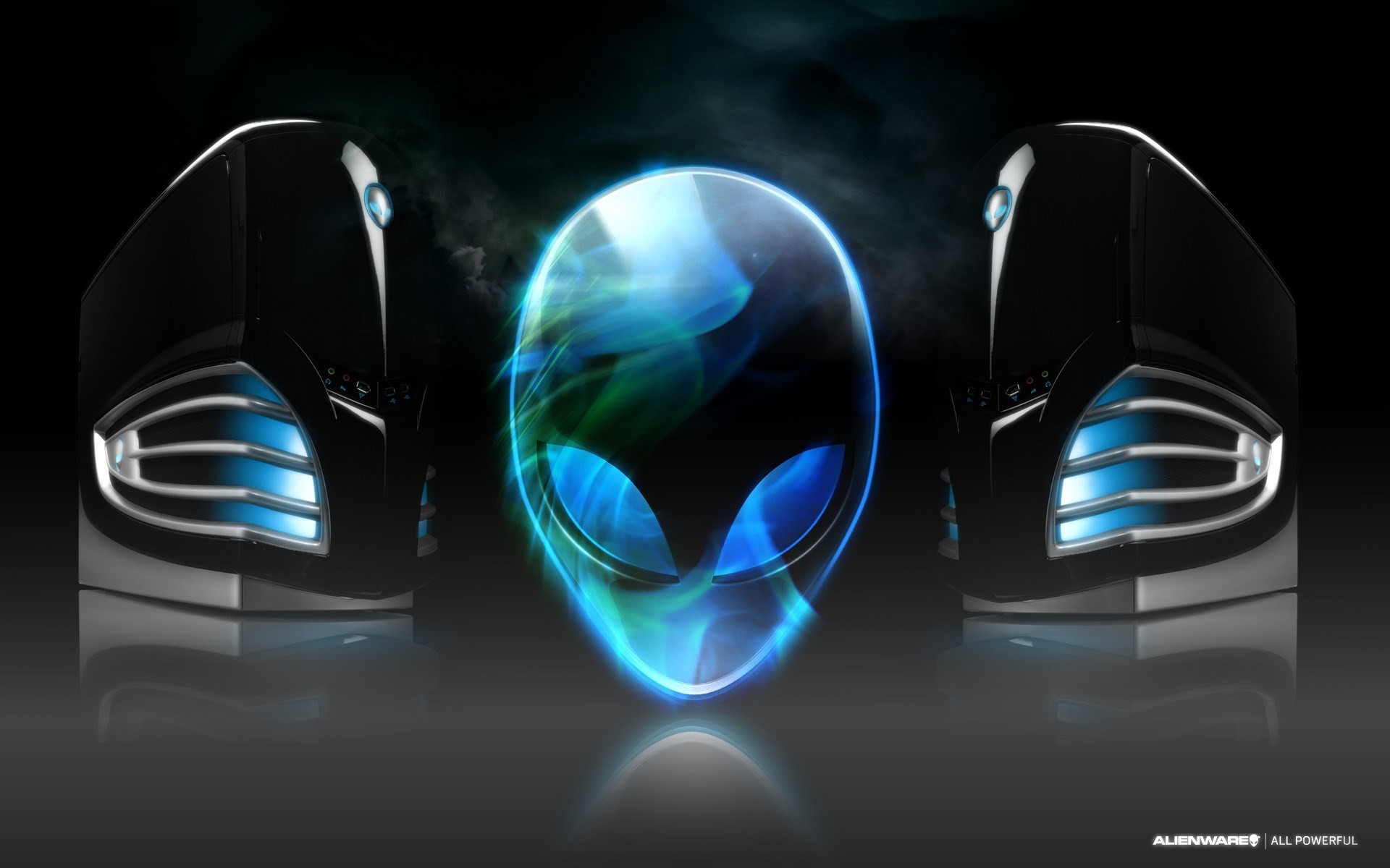 Alienware, Logo alieno, Computer desktop, 16:10 Full HD, sfondo widescreen