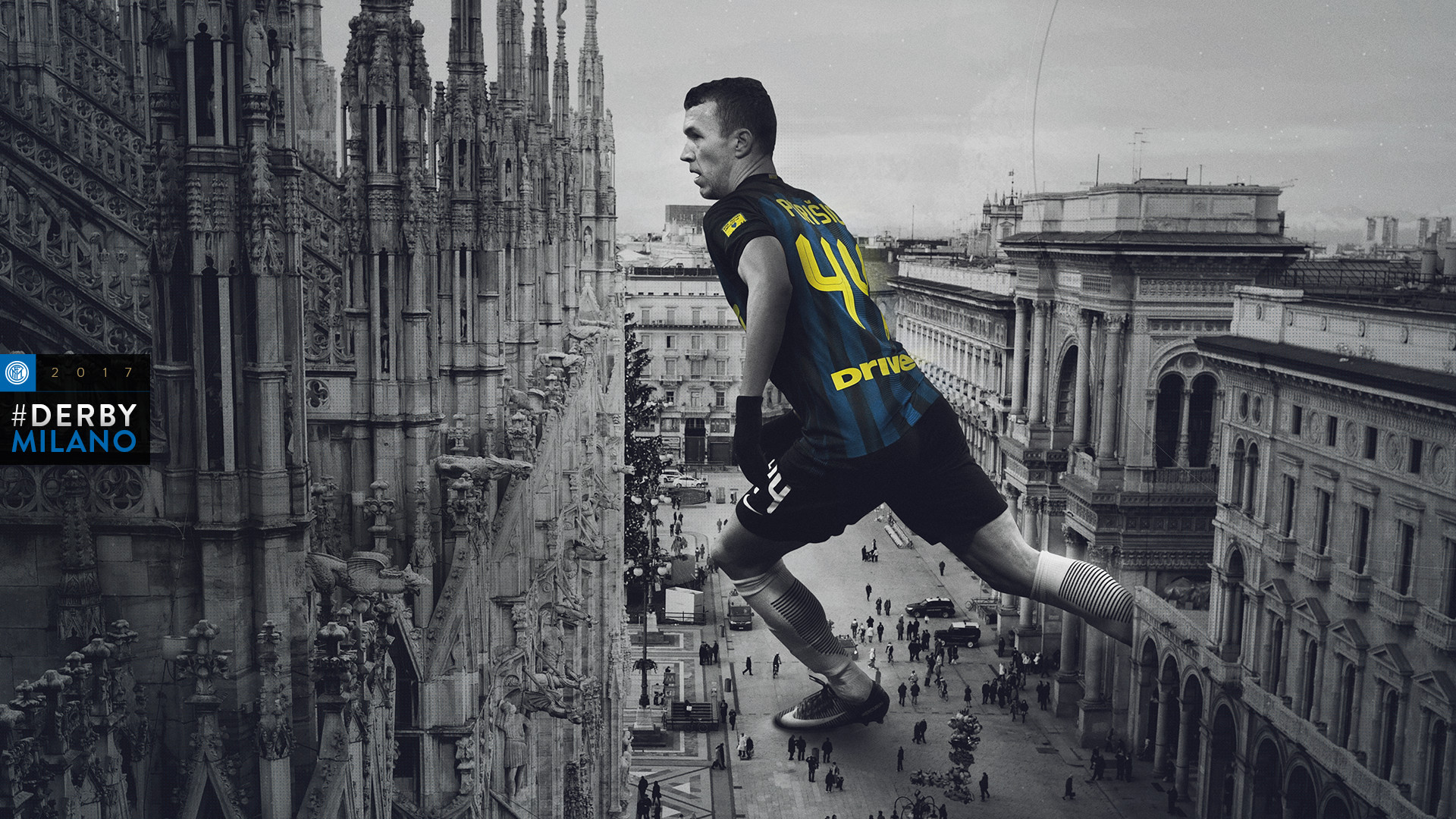 Ivan Perišić, Inter, Derby di Milano, Galleria Vittorio Emanuele II, sfondo desktop 1080p