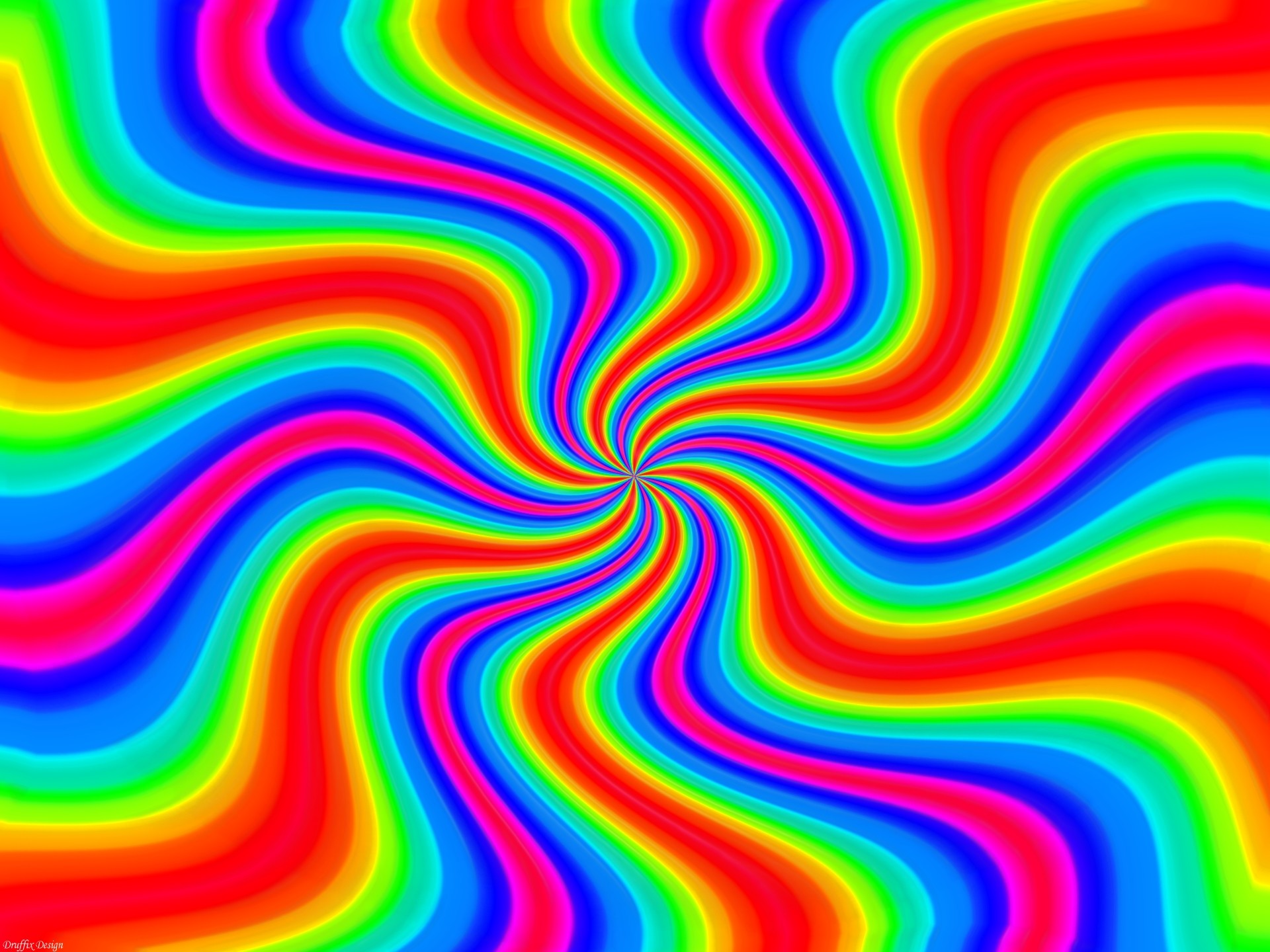 Arcobaleno, Spirale, Psichedelico, Full HD, schermata di blocco iPad