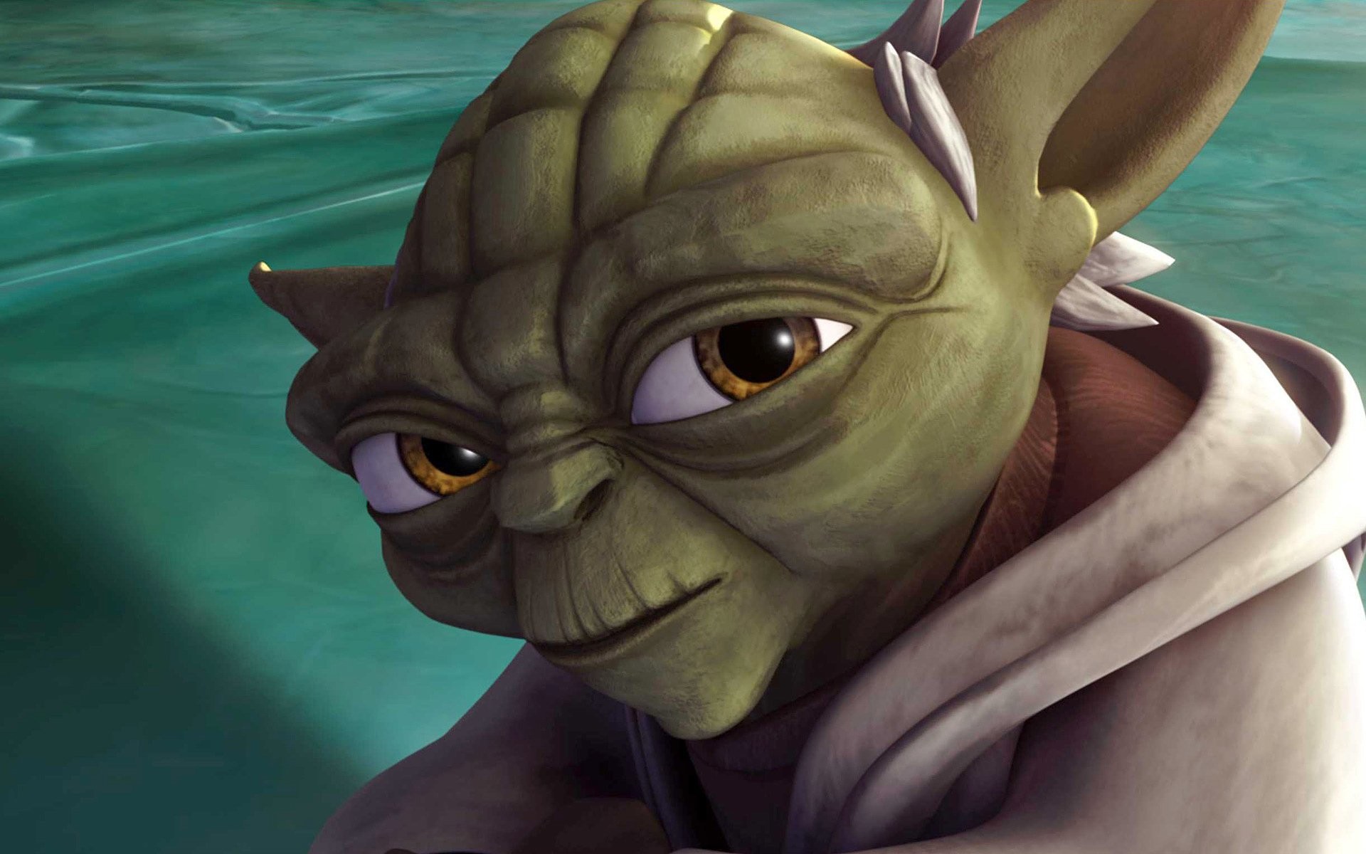 Yoda, Star Wars: The Clone Wars, Primo piano, Animazione, 1920x1200, sfondo MacBook Pro
