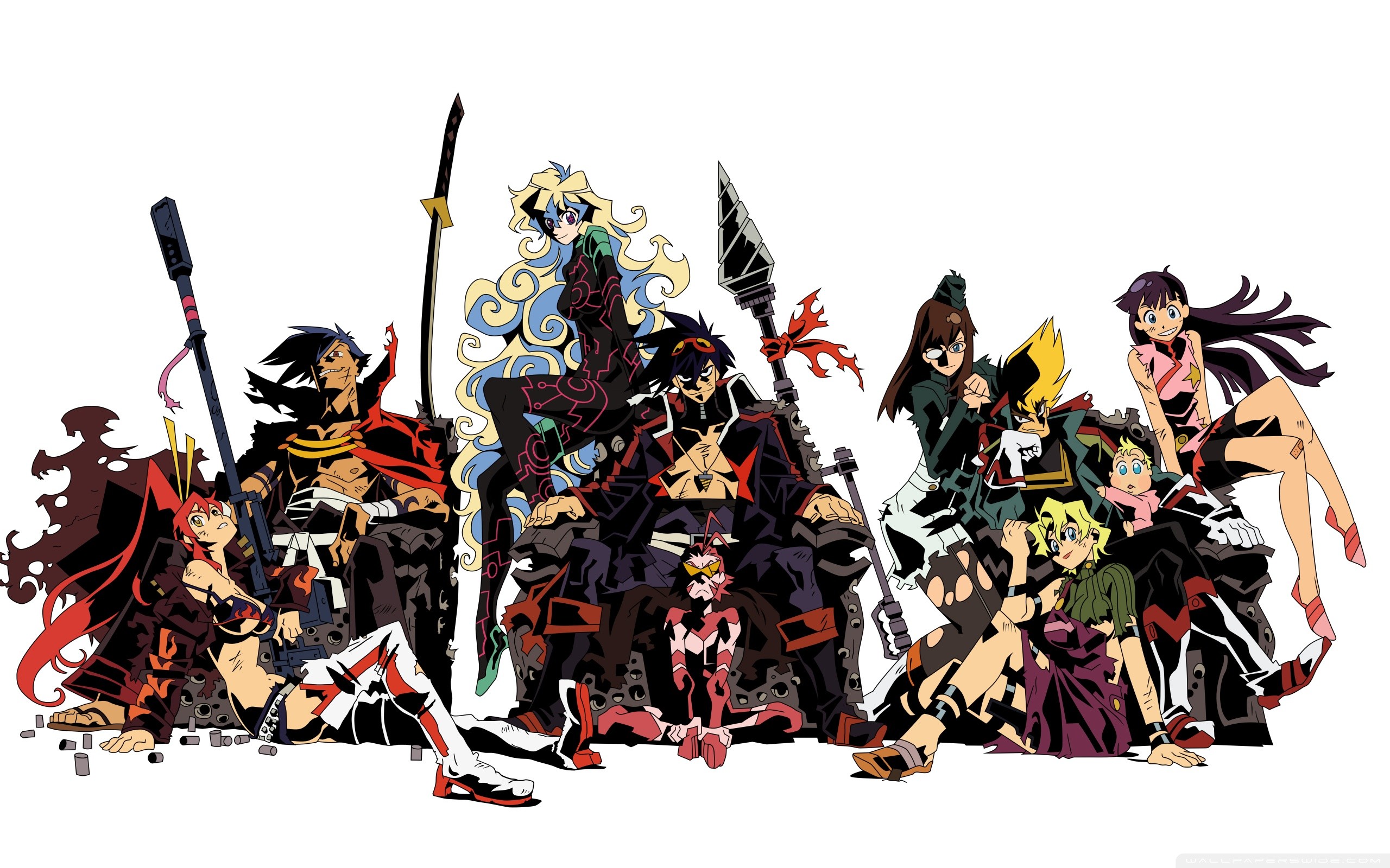 Gurren Lagann, Lordgenome, Simon, Generali bestiali, Gruppo di personaggi, sfondo MacBook Pro