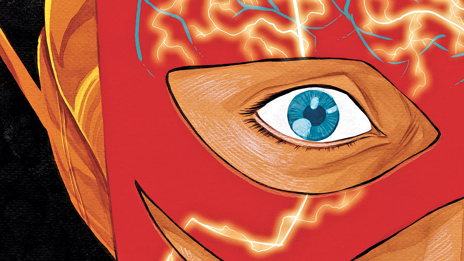 Flash, Occhio, Fumetto, Primo piano, Full HD, sfondo per PC