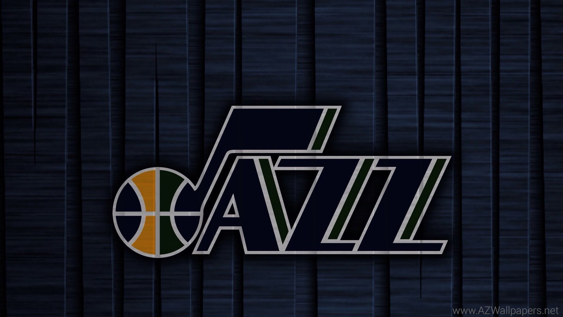 Utah Jazz, Logo, NBA, Blu scuro, Full HD, sfondo per PC