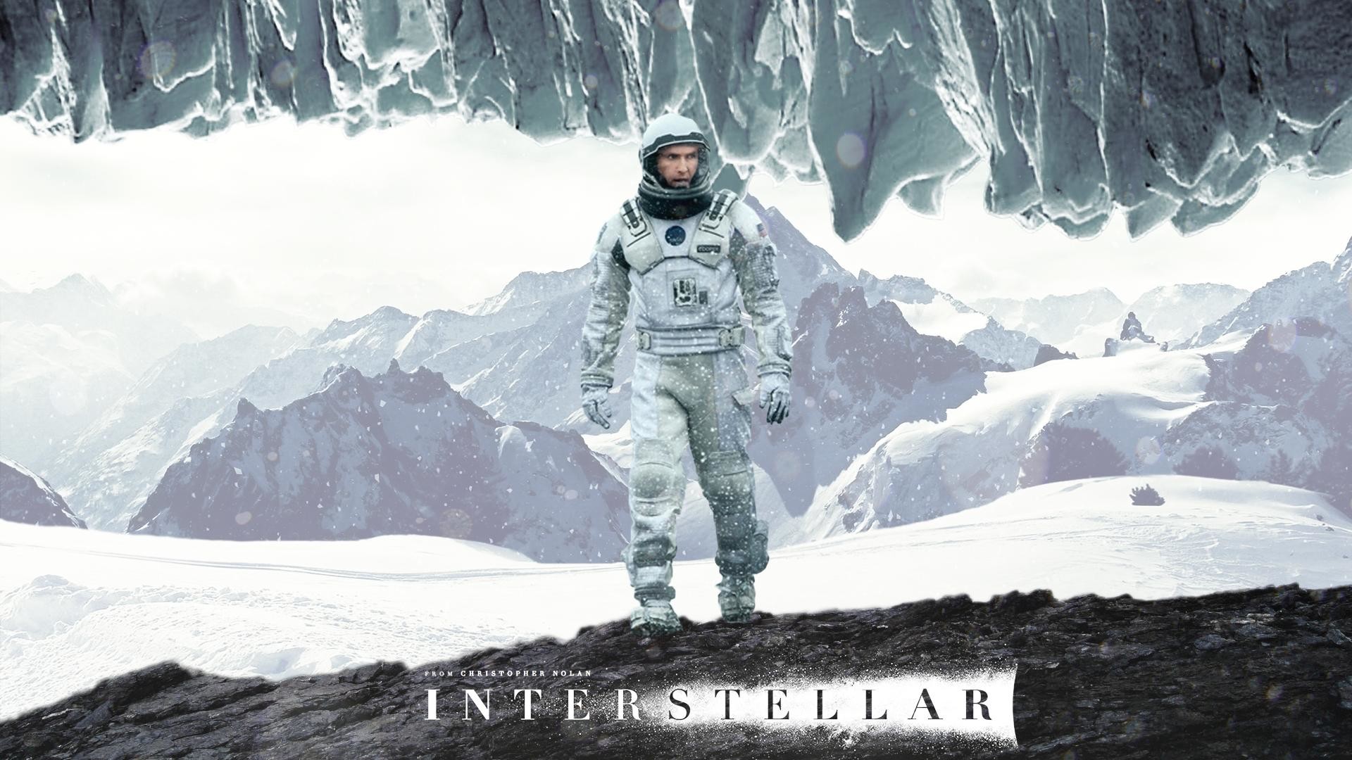 Interstellar, Matthew McConaughey, Pianeta di Mann, Ghiaccio, Locandina, sfondo desktop 1080p