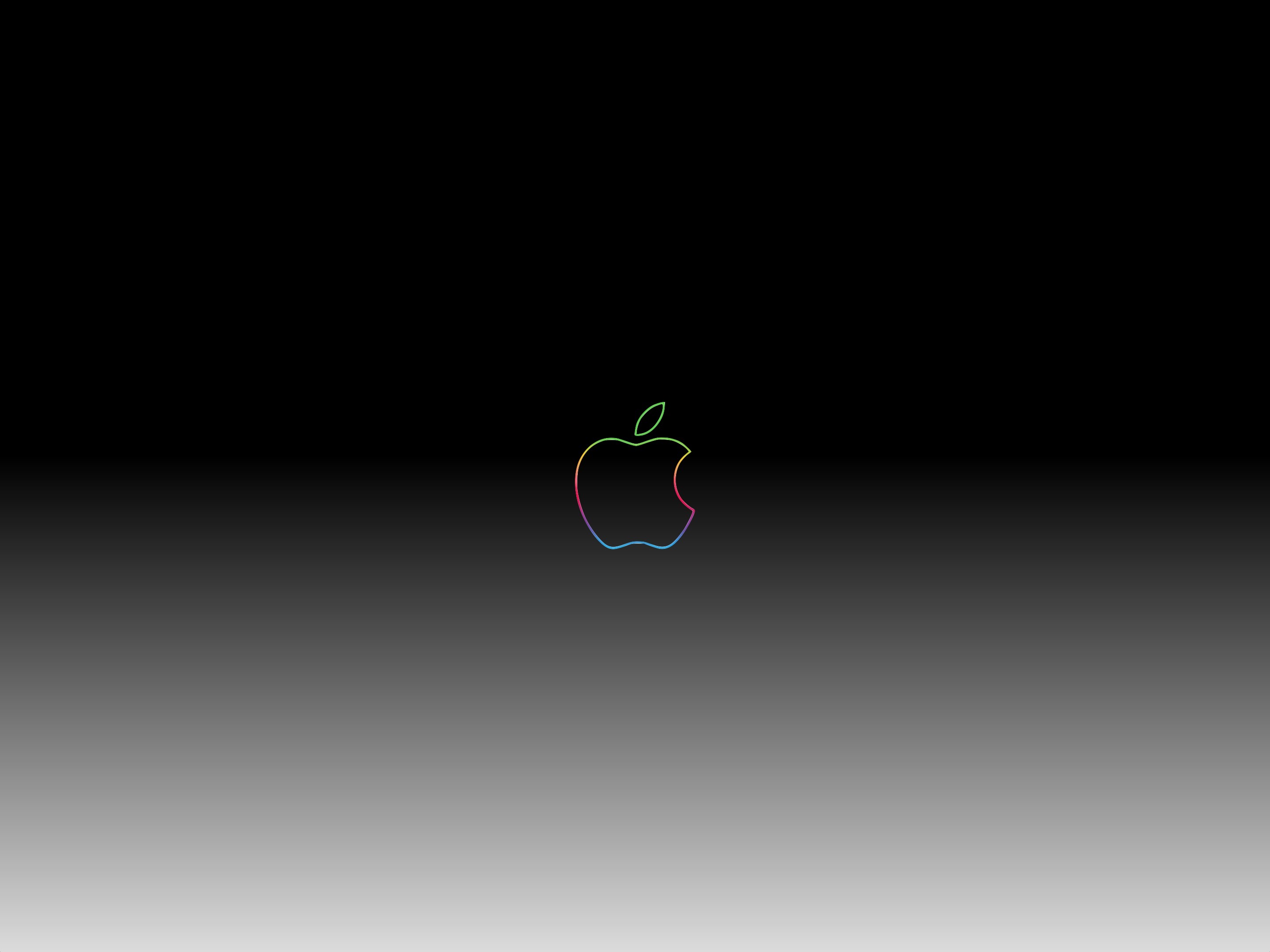 Logo Apple, Arcobaleno, Sfumatura, Minimalista, immagine di sfondo Mac