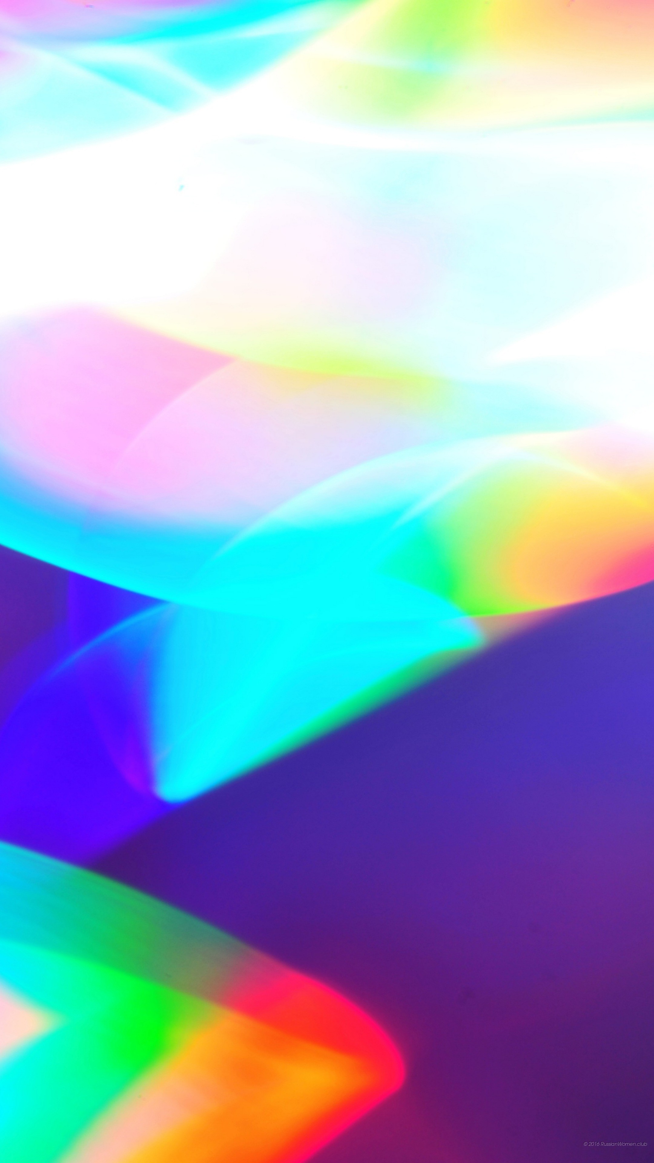 Arte astratta, Colori olografici, Azzurro, Viola, sfondo cellulare