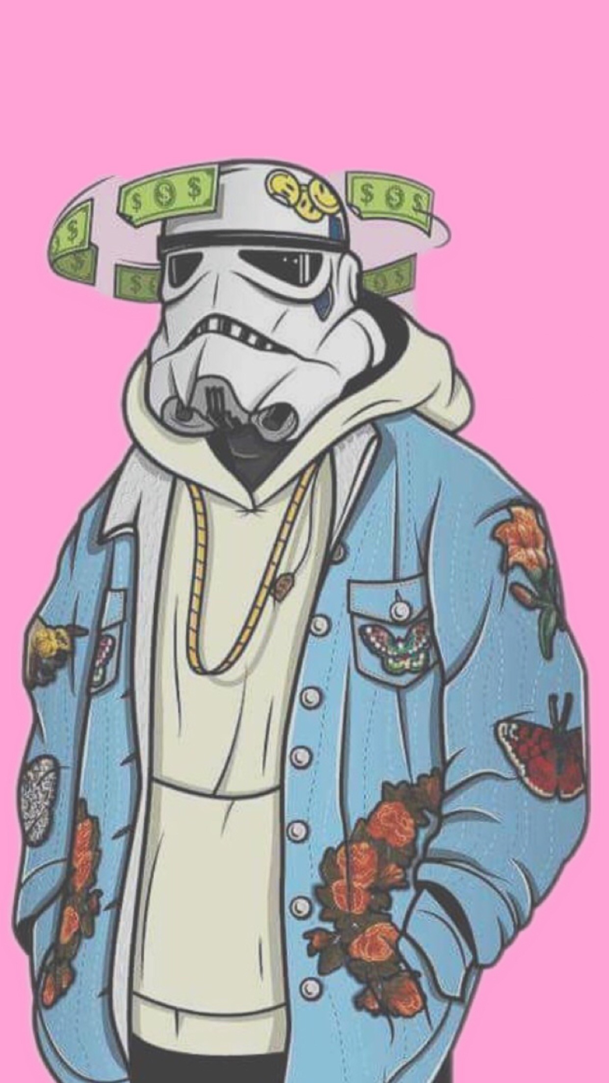 Stormtrooper, Star Wars, Streetwear, Rosa, wallpaper per iPhone e Android