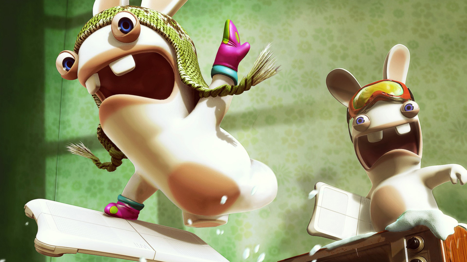 Rabbids, Raving Rabbids, Ubisoft, Videogioco, Full HD, sfondo desktop