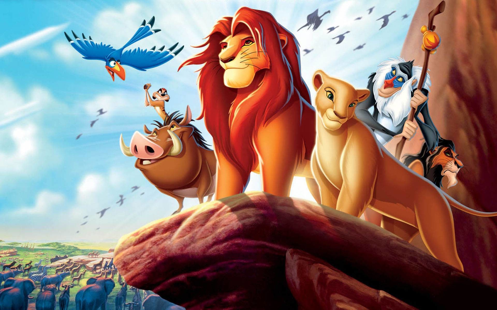 Il Re Leone, Simba, Nala, Timon, Pumbaa, Rafiki, Full HD, wallpaper per portatile