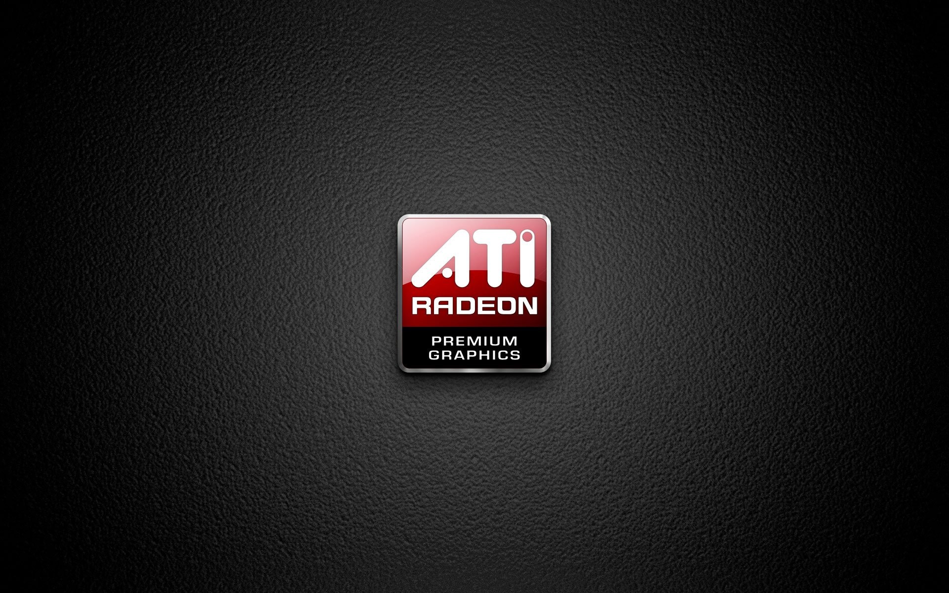ATI Radeon, Logo, Sfondo nero, Full HD, wallpaper per portatile