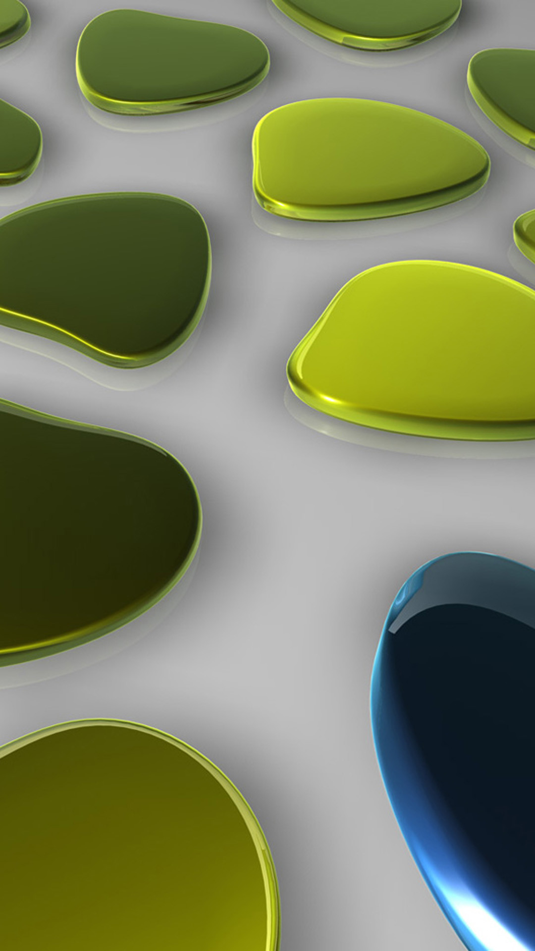 Forme 3D, Verde, Grigio, Astratto, sfondo Samsung Full HD