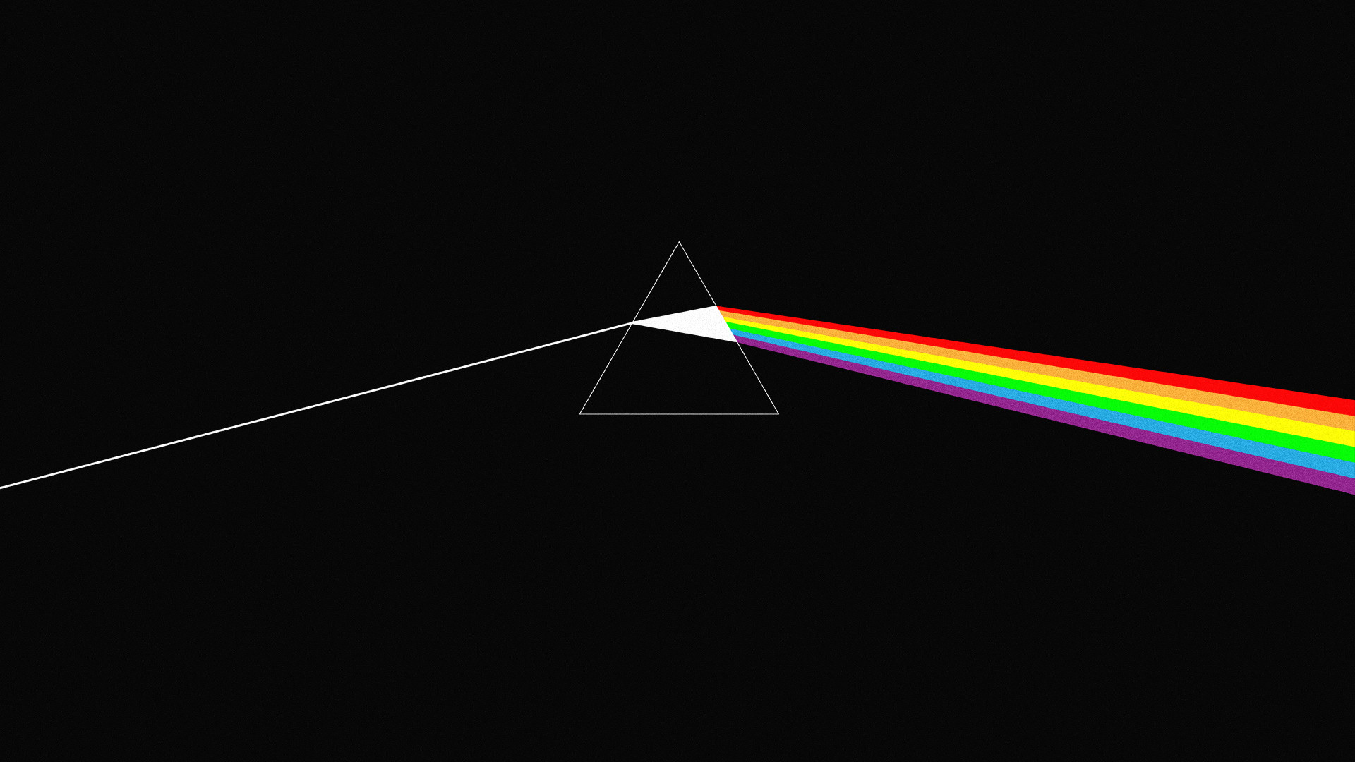 The Dark Side of the Moon, Pink Floyd, Prisma, Spettro, Sfondo nero, wallpaper Windows 11