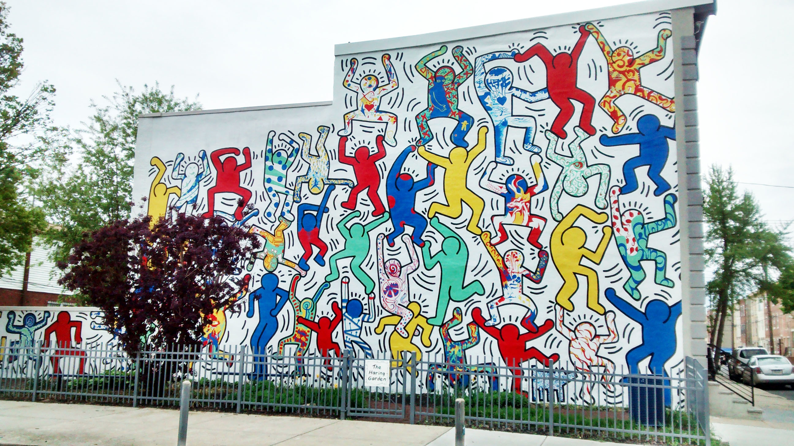 Keith Haring, We the Youth, Philadelphia, Murale, 16:9 2K, sfondo widescreen