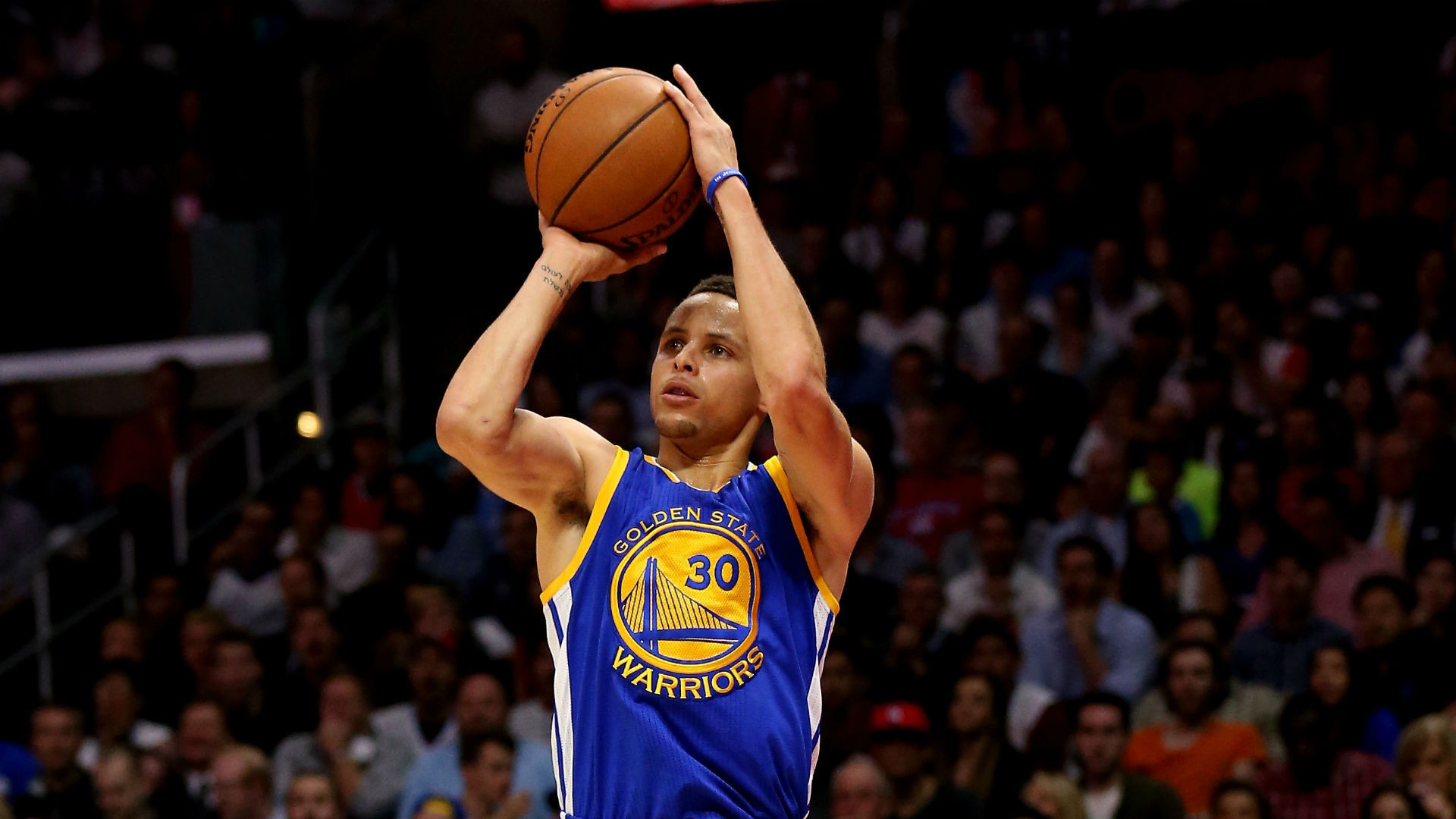 Stephen Curry, Golden State Warriors, Tiro, Pubblico, 1920x1080, sfondo per PC