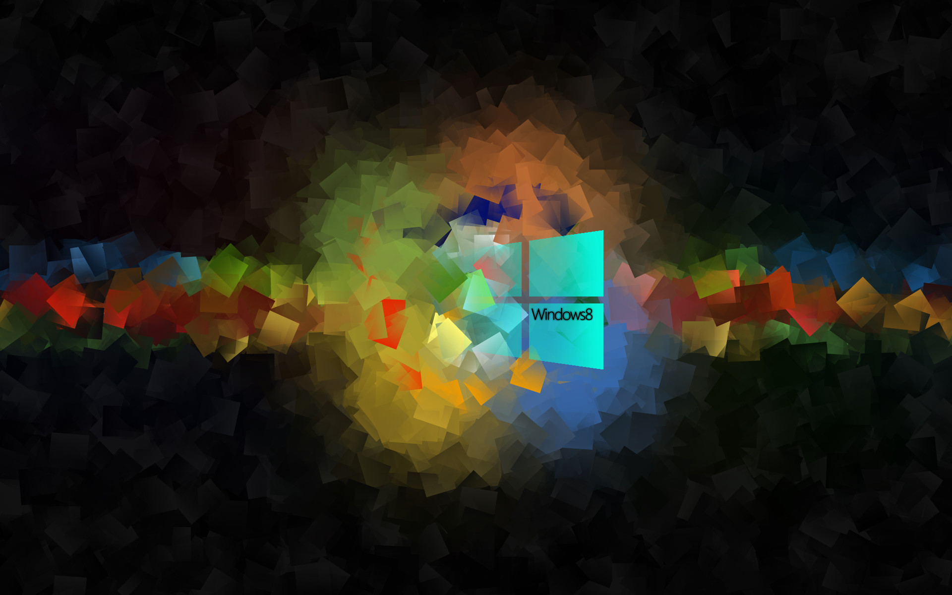 Windows 8, Mosaico, Colorato, Sfondo scuro, 16:10 Full HD, wallpaper widescreen