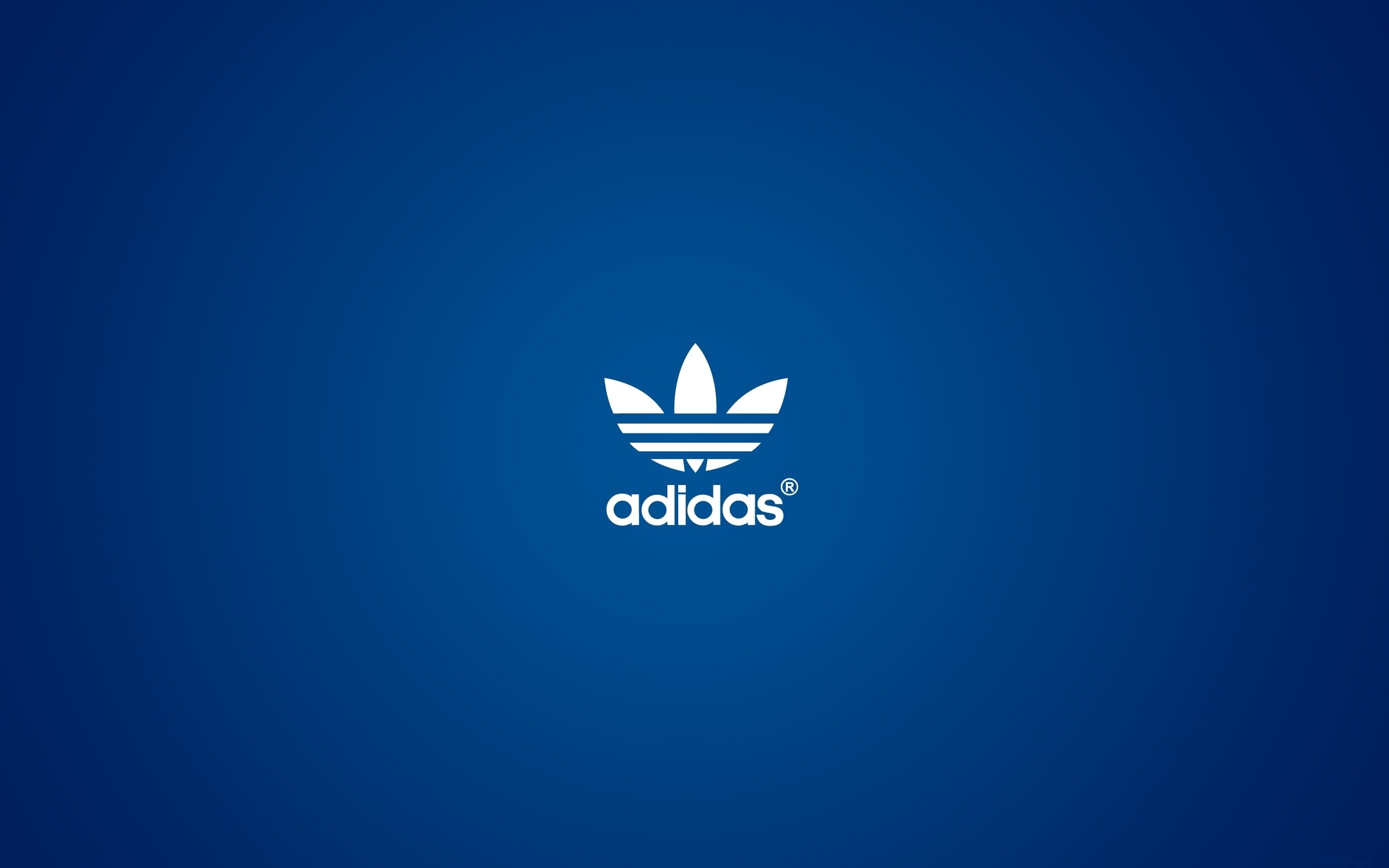 Adidas, Logo, Trifoglio, Blu, 2K, sfondo Windows 11
